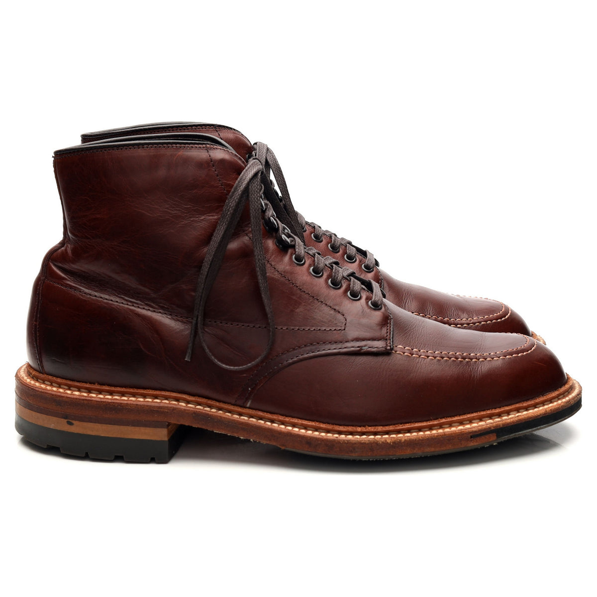 &#39;Indy&#39; Brown Leather Boots UK 7 US 7.5 D