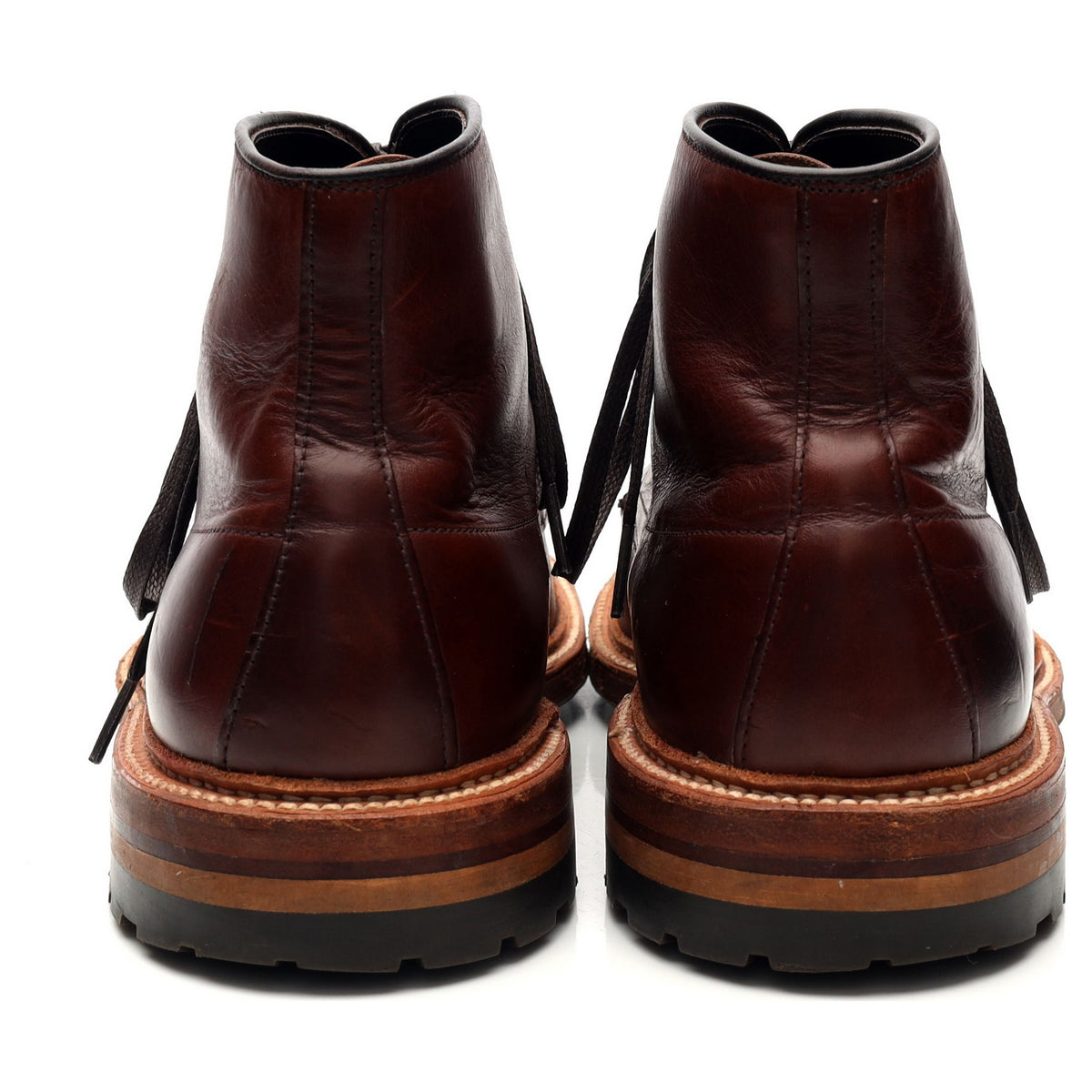 &#39;Indy&#39; Brown Leather Boots UK 7 US 7.5 D