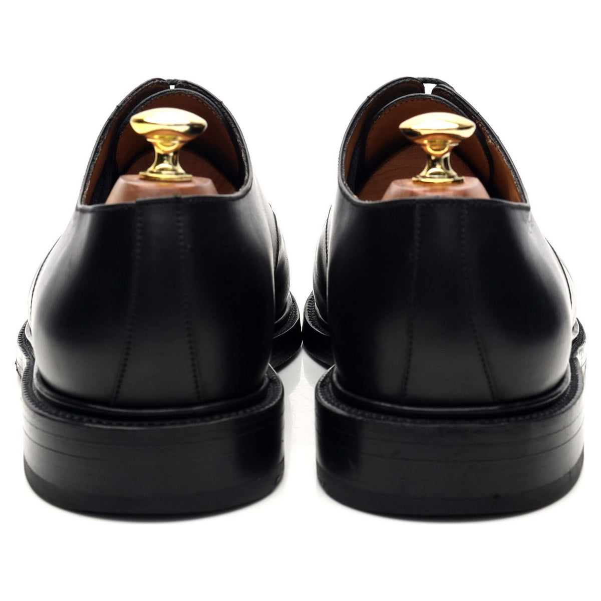 &#39;Half-Hunt&#39; Black Leather Split Toe Derby 8 E UK 8.5