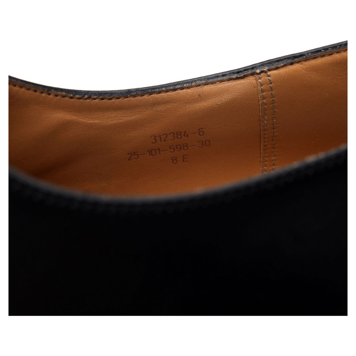 &#39;Half-Hunt&#39; Black Leather Split Toe Derby 8 E UK 8.5