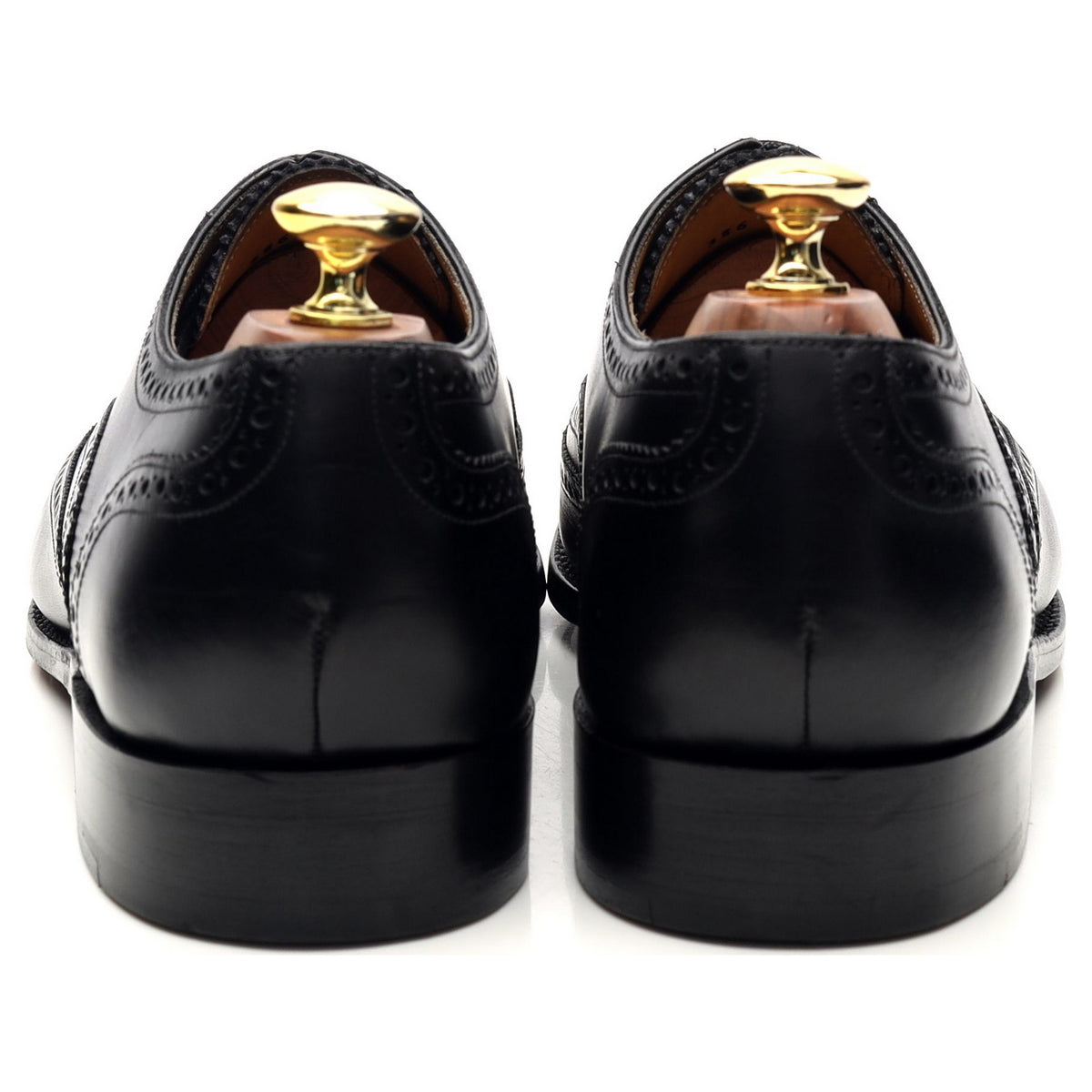 &#39;Carnaby&#39; Black Leather Oxford Brogues UK 8 F