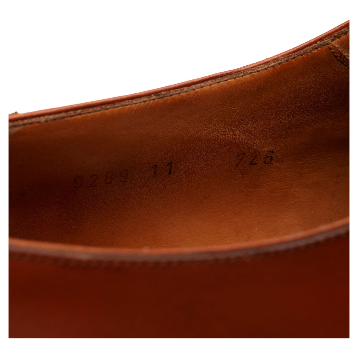 Tan Brown Leather Split Toe Monk Strap UK 11 EE