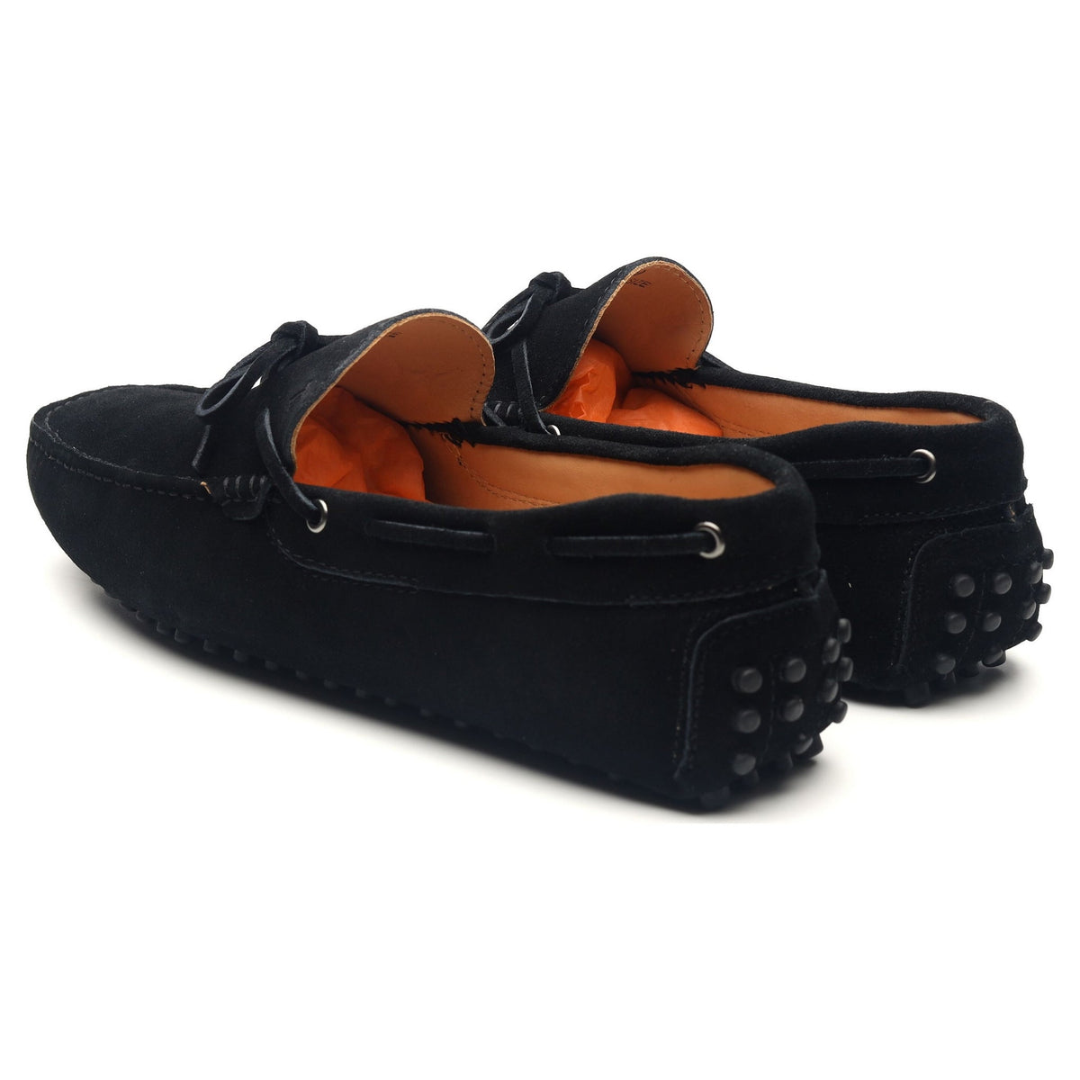 Gommino Black Suede Driving Loafers UK 9