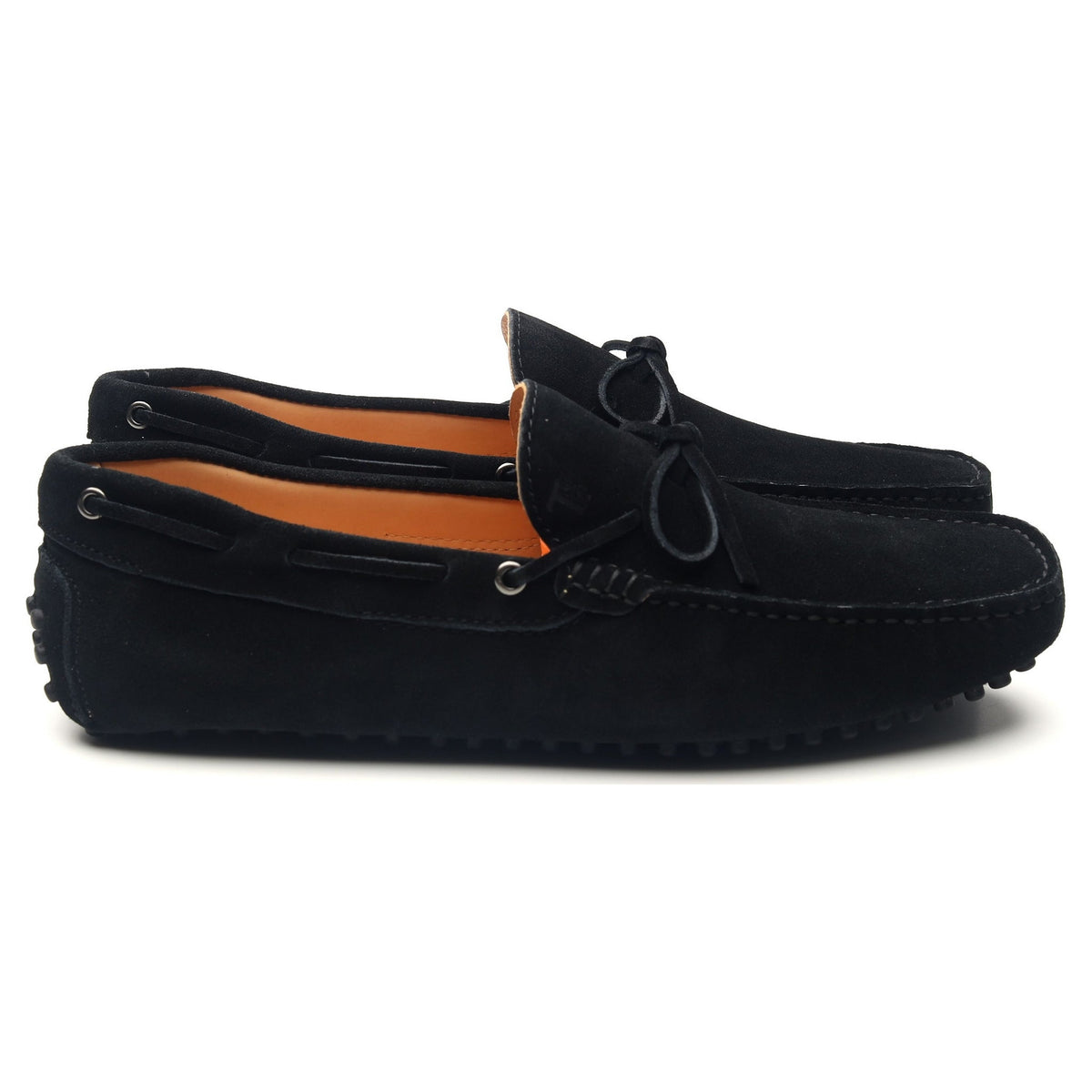 Gommino Black Suede Driving Loafers UK 8