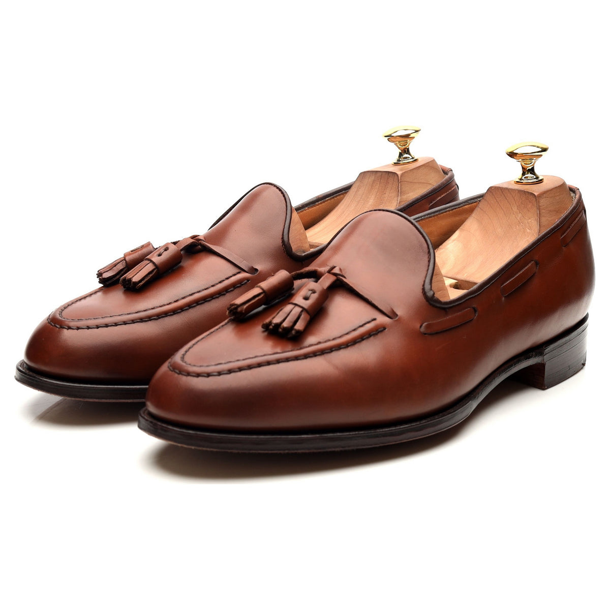 &#39;Windsor&#39; Tan Brown Tassel Loafers UK 10 EX