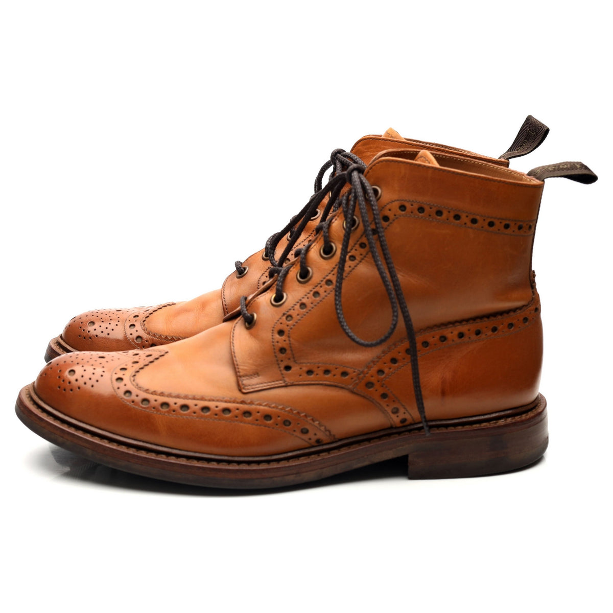 1880 &#39;Bedale&#39; Tan Brown Leather Boots UK 8 G