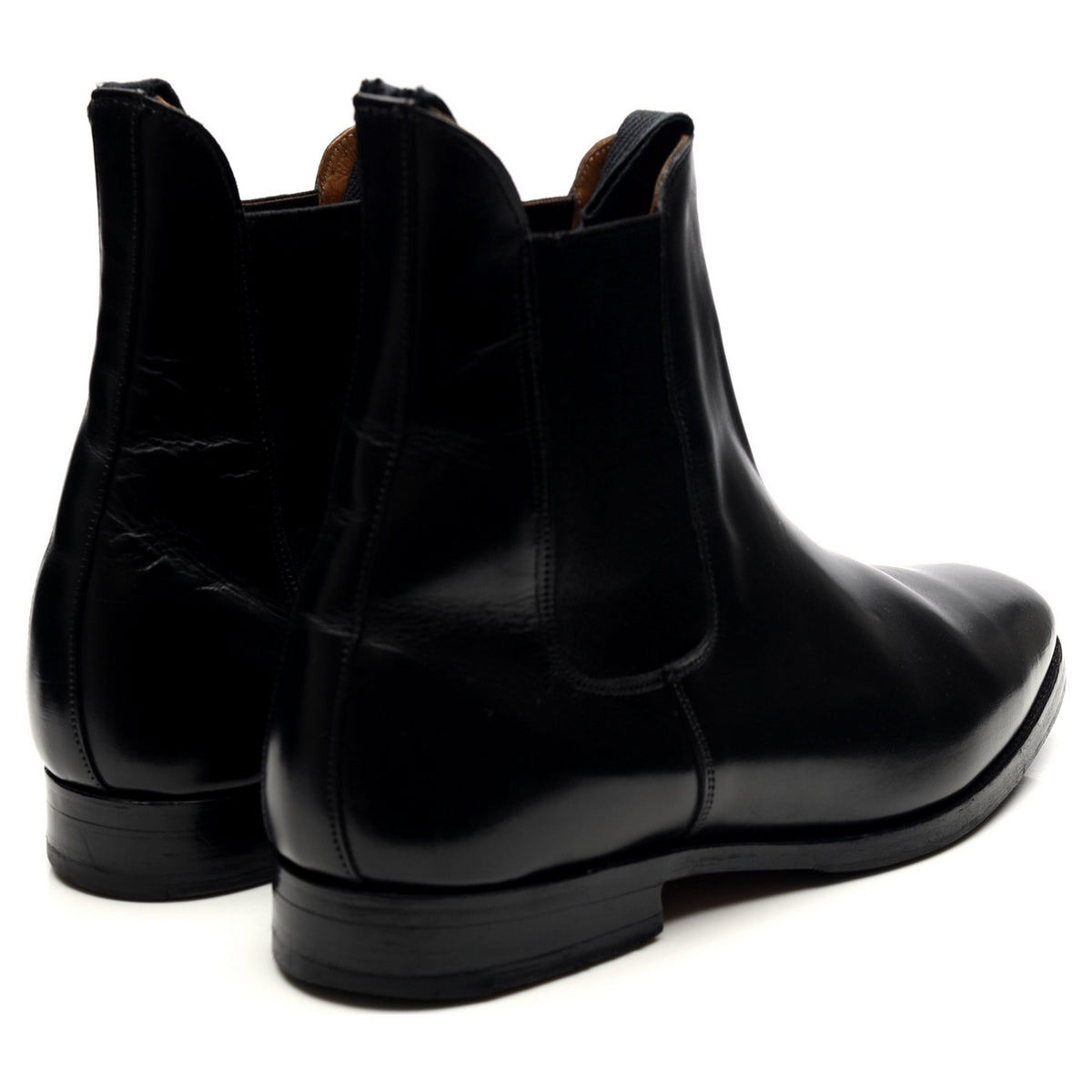 &#39;Lambourn&#39; Black Leather Chelsea Boots UK 9
