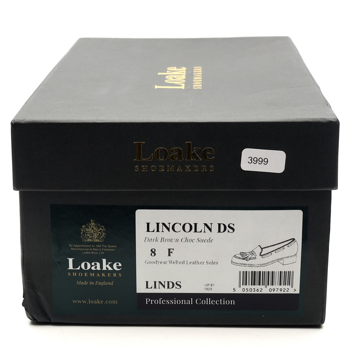 &#39;Lincoln&#39; Dark Brown Suede Tassel Loafers UK 8 F