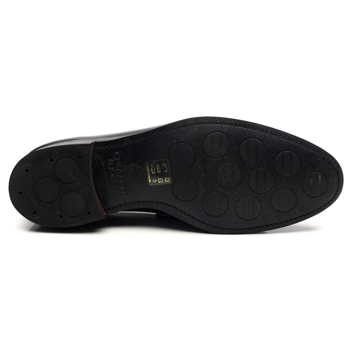&#39;Sydney&#39; Black Leather Loafers UK 7 E