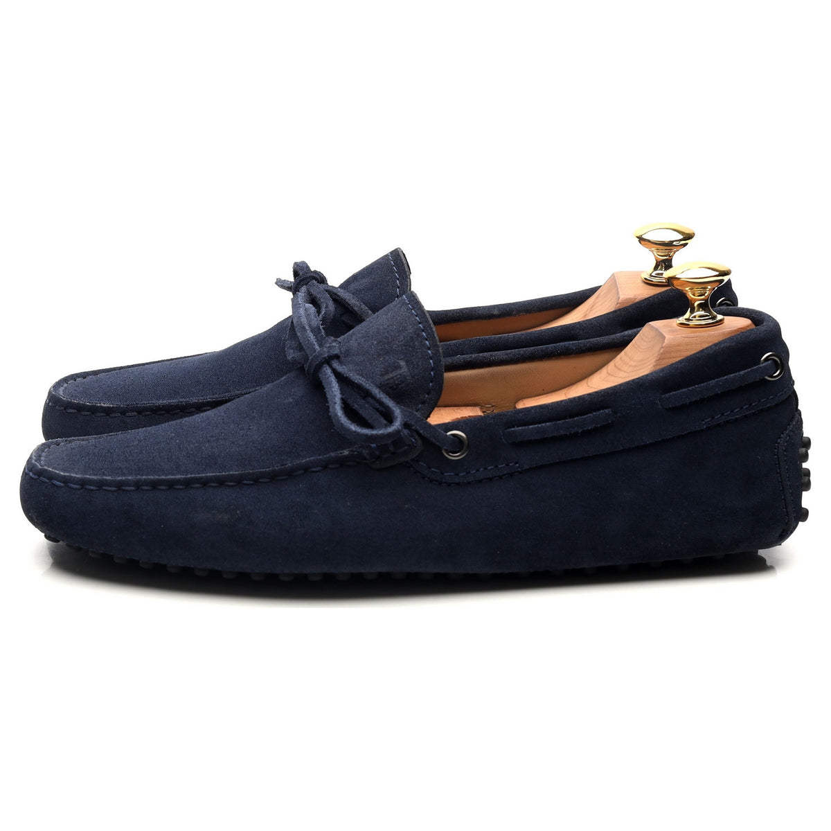 Gommino Navy Blue Suede Driving Loafers UK 6.5