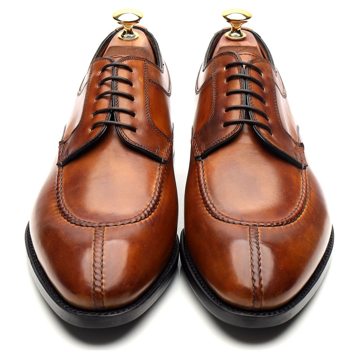 &#39;Magnifico&#39; Brown Leather Split Toe Derby UK 9 EU 43
