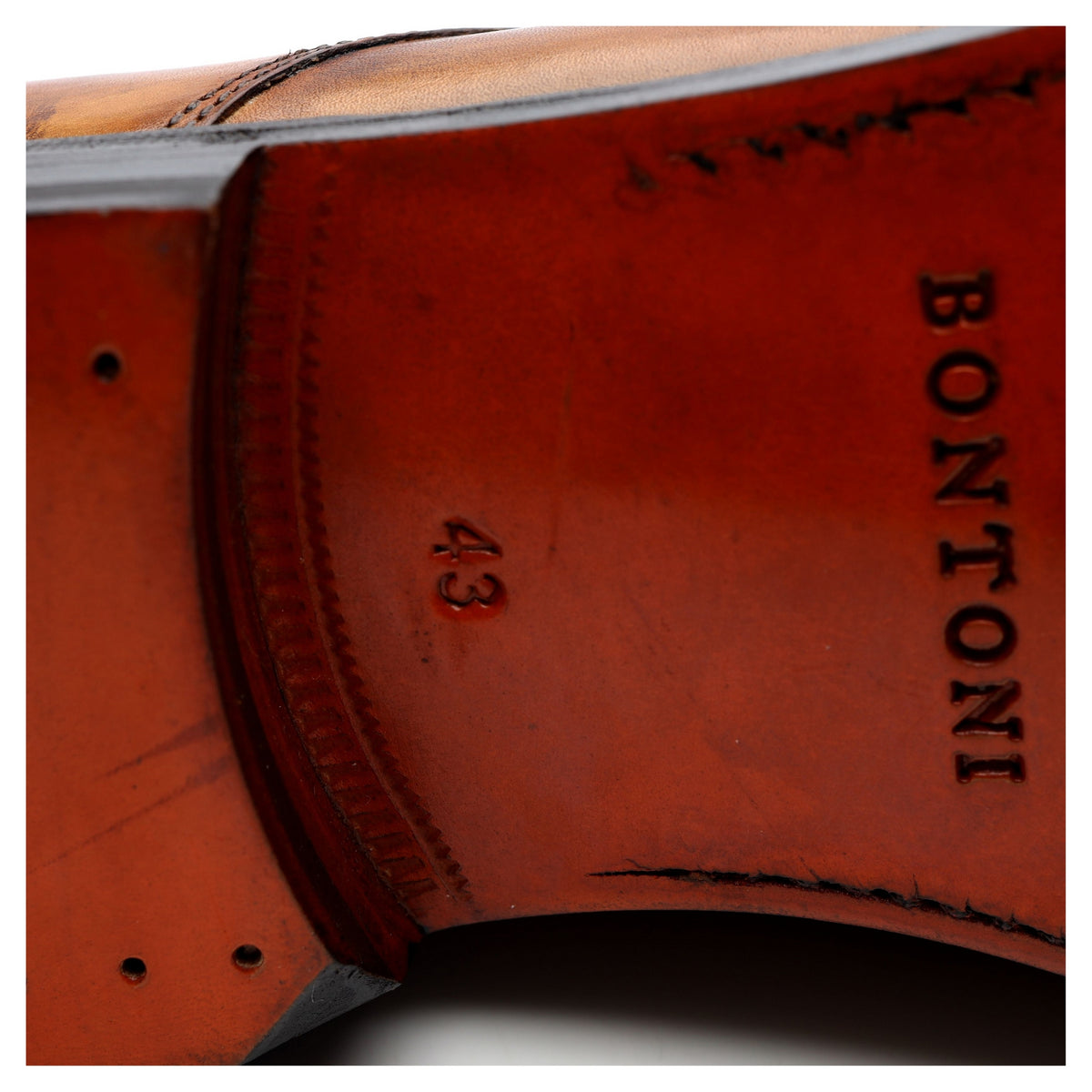 &#39;Magnifico&#39; Brown Leather Split Toe Derby UK 9 EU 43