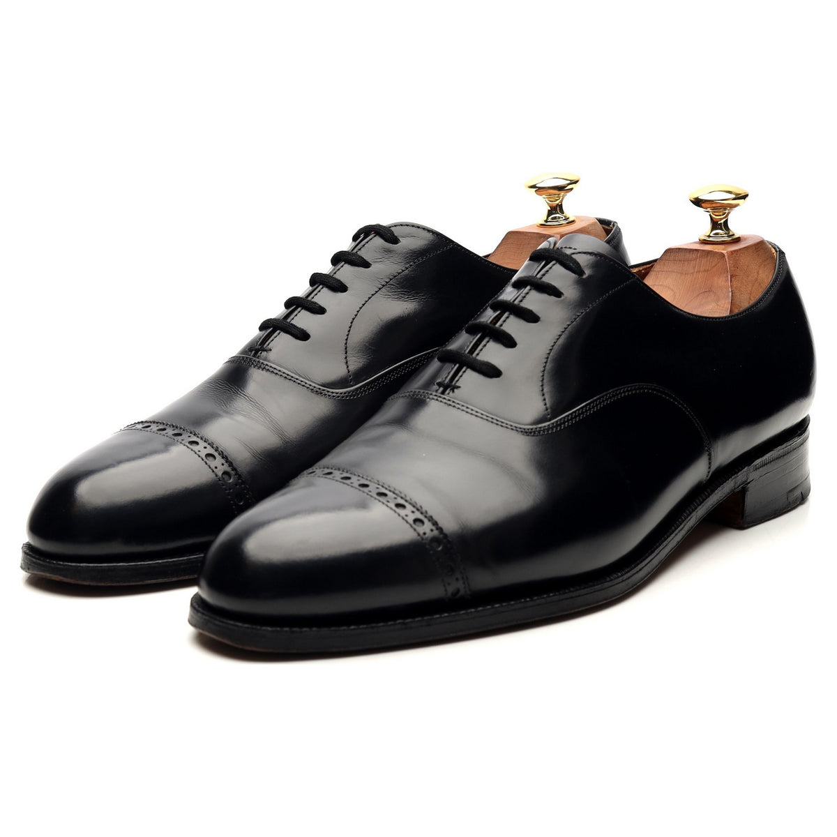 &#39;Barcroft&#39; Black Leather Oxford UK 9.5 E