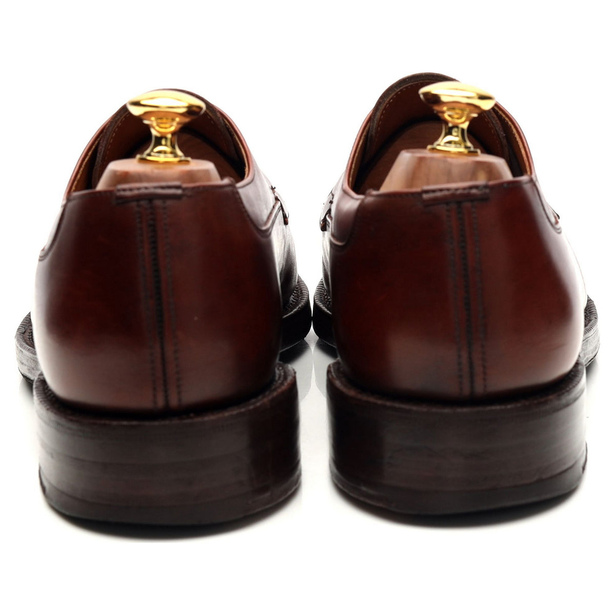 &#39;Arlington&#39; Brown Leather Split Toe Derby UK 9.5 F