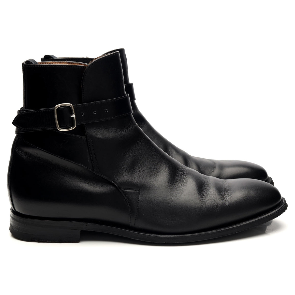 &#39;Bletsoe&#39; Black Leather Jodhpur Boots UK 9 F