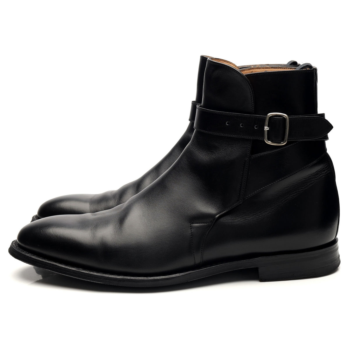 &#39;Bletsoe&#39; Black Leather Jodhpur Boots UK 9 F