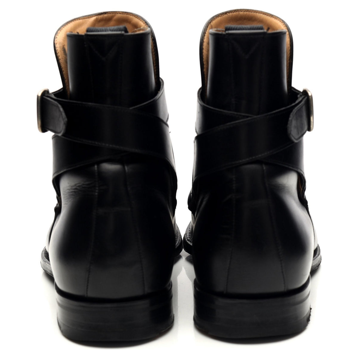 &#39;Bletsoe&#39; Black Leather Jodhpur Boots UK 9 F