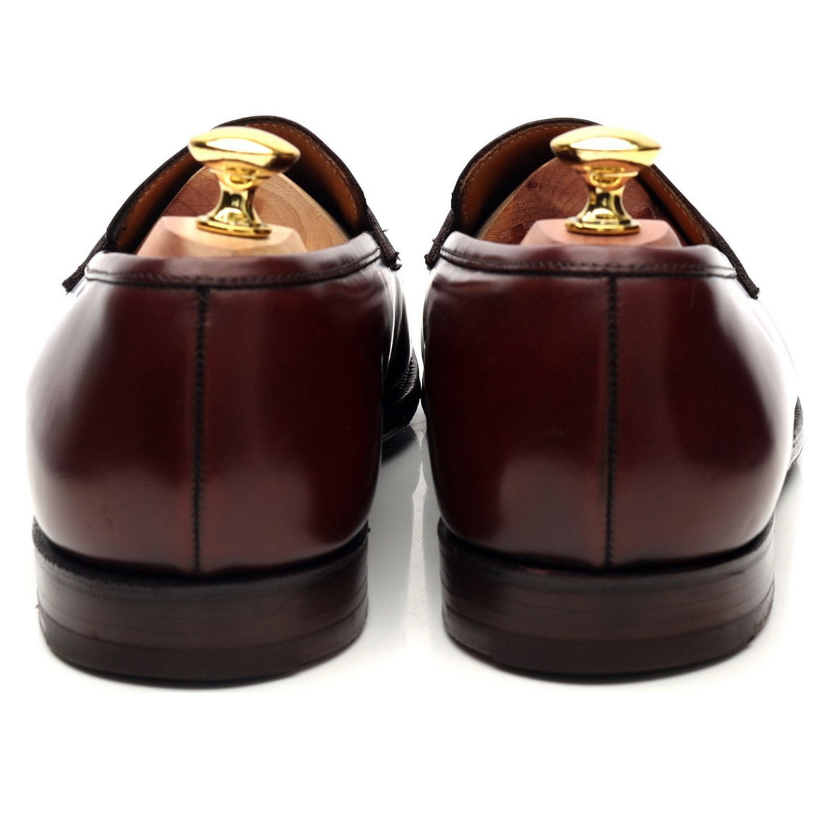 &#39;Boston&#39; Burgundy Leather Loafers UK 8 E