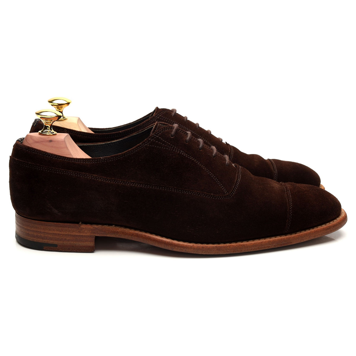 Dark Brown Suede Oxford UK 7 F