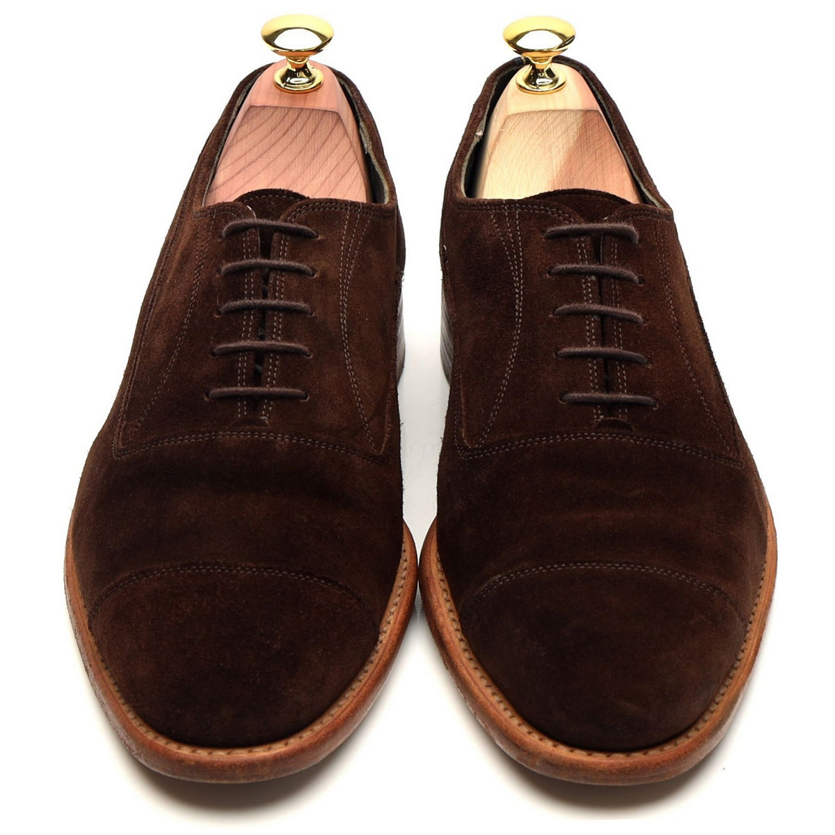 Dark Brown Suede Oxford UK 7 F