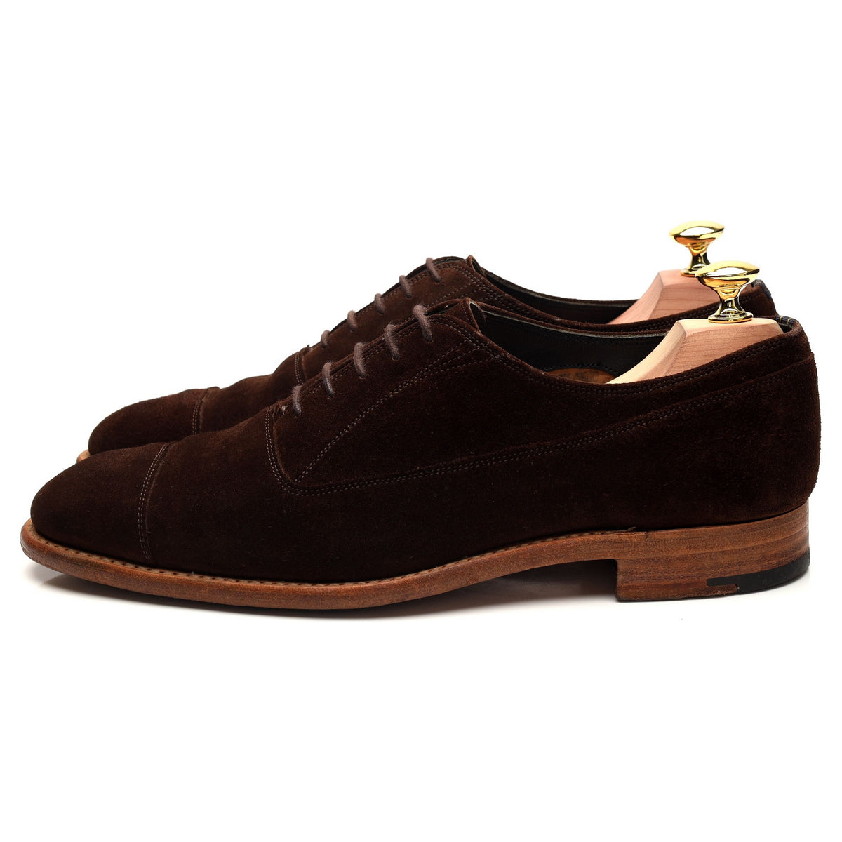 Dark Brown Suede Oxford UK 7 F