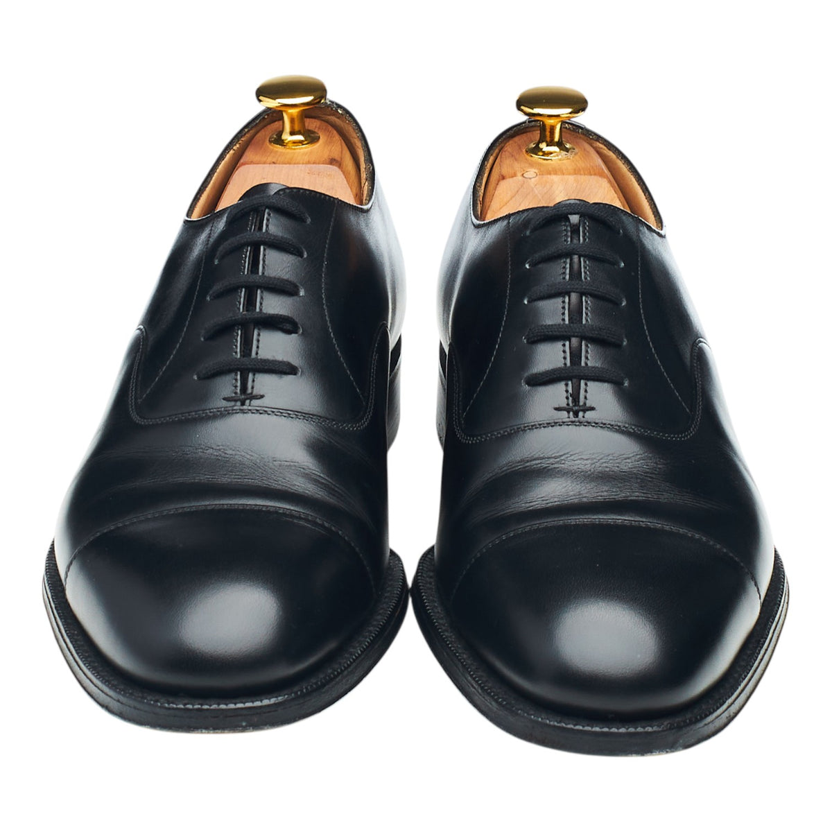 'Osborne' Black Leather Oxford UK 6 F