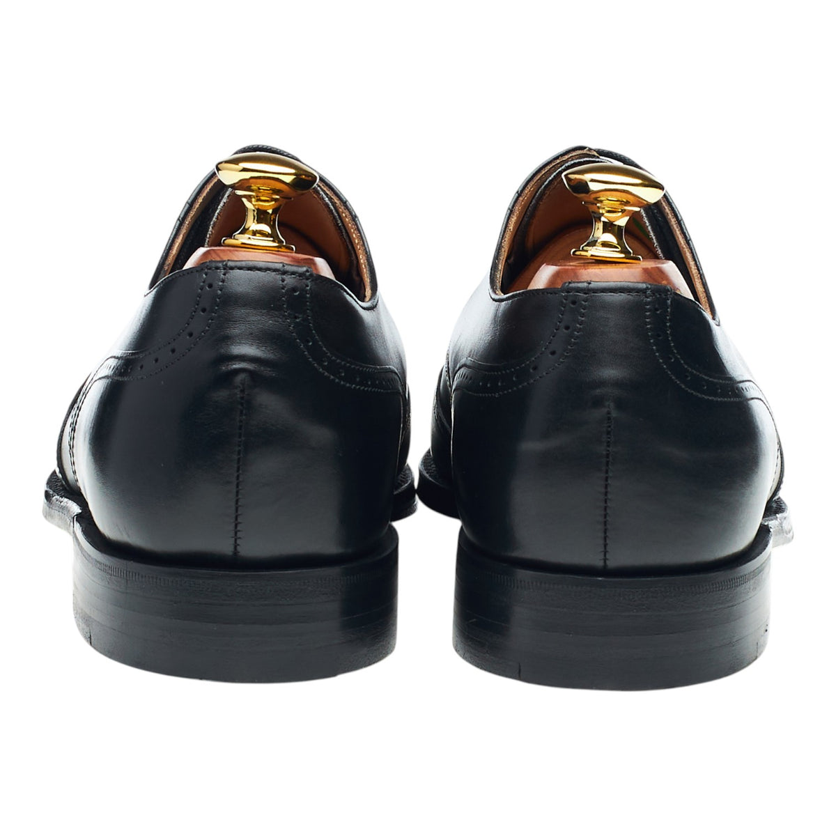 Black Leather Oxford Brogues UK 6.5 F
