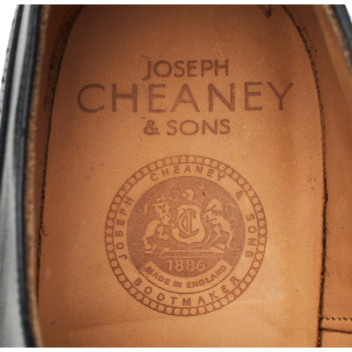 Black Leather Oxford Brogues UK 6.5 F