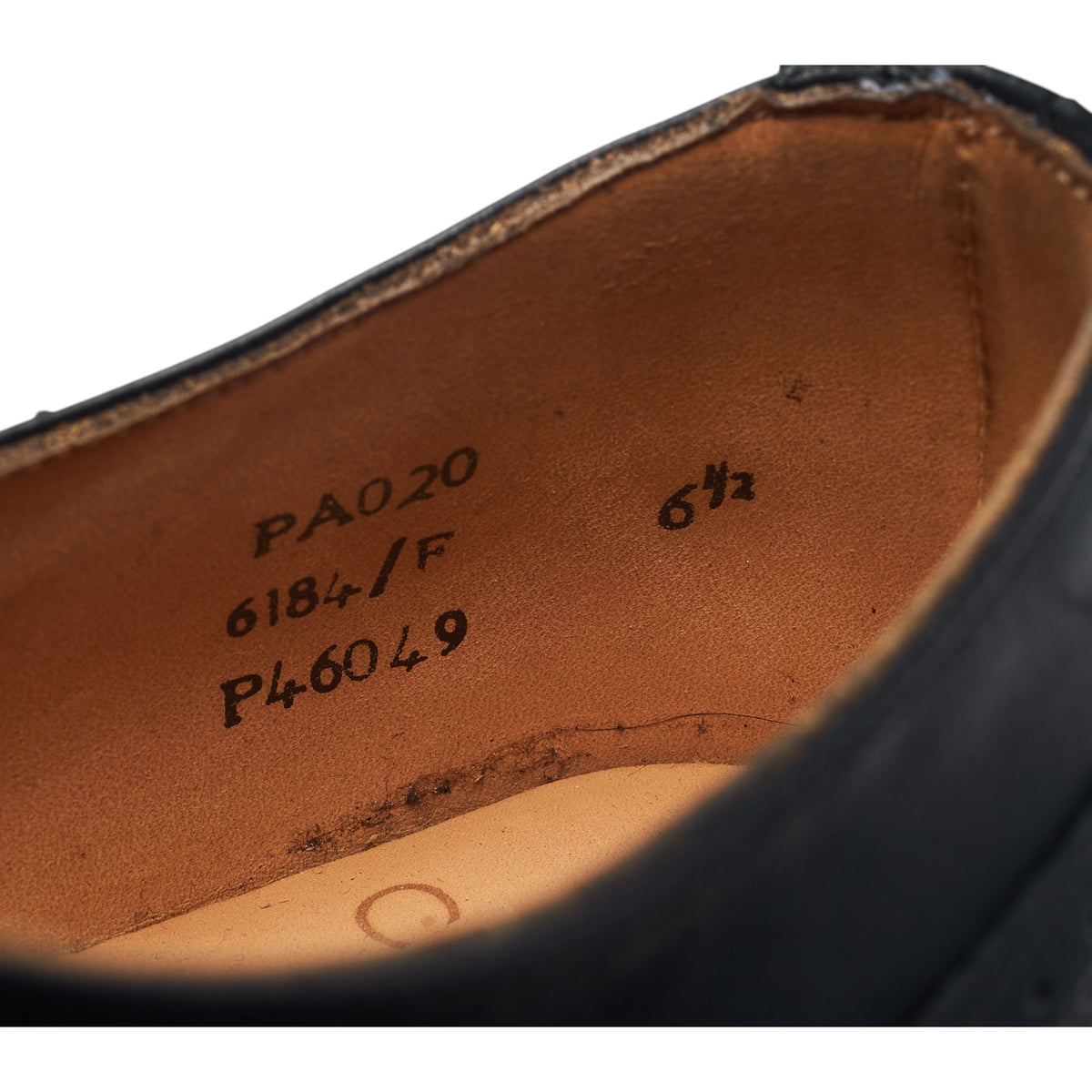 Black Leather Oxford Brogues UK 6.5 F