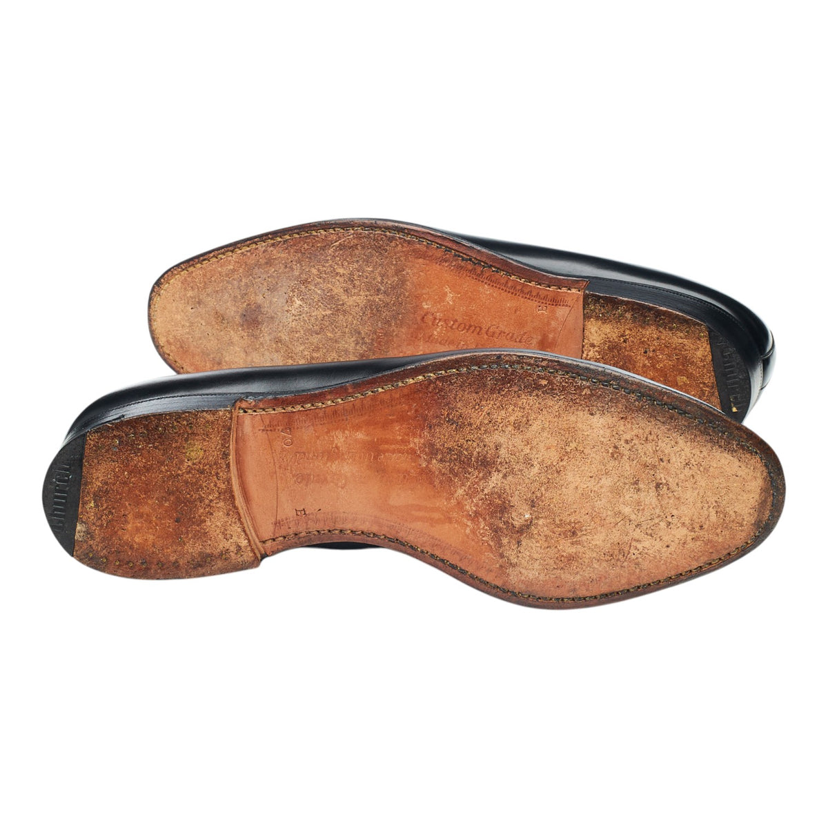 'Keats' Black Leather Tassel Loafers UK 7 E