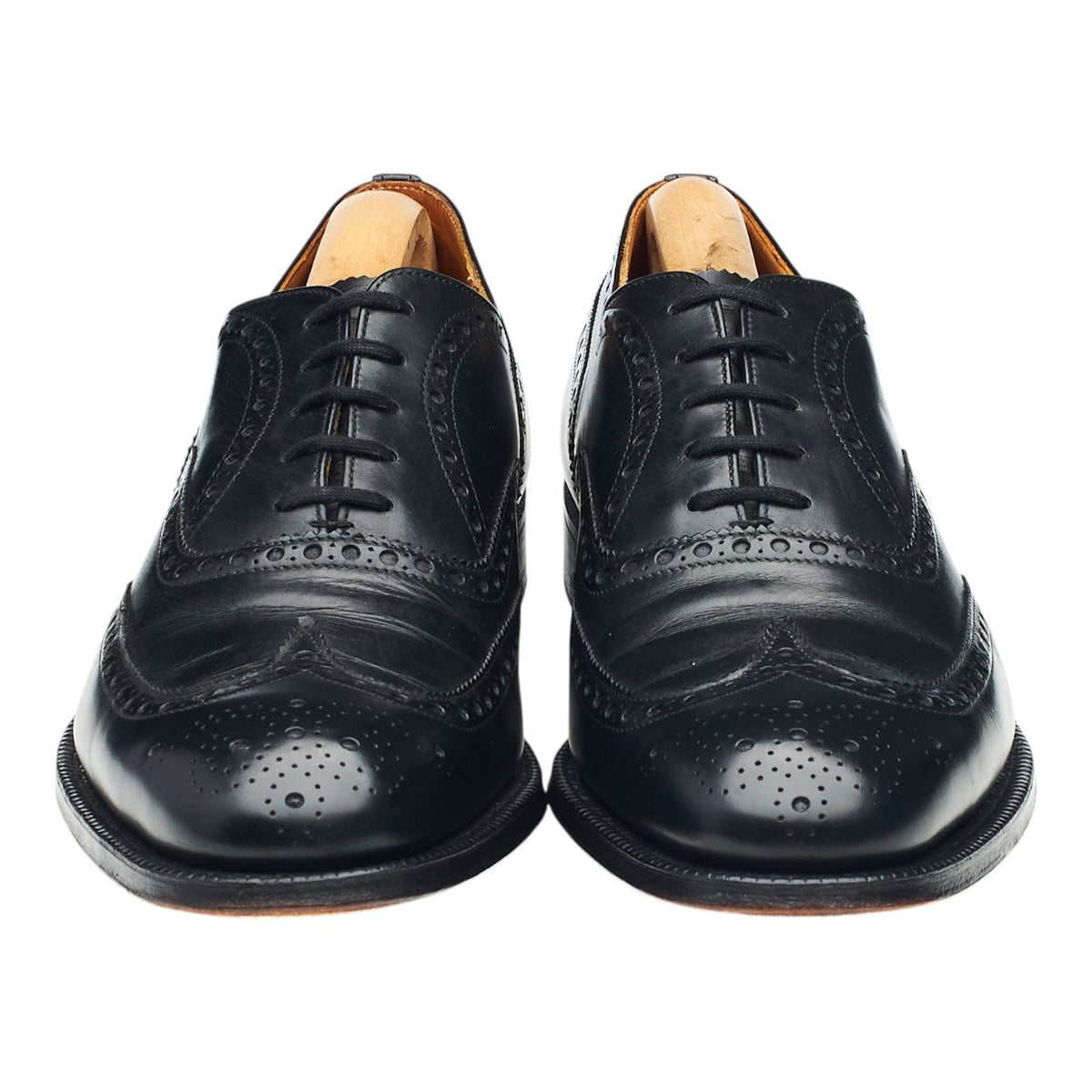 'Chetwynd' Black Leather Oxford Brogues UK 7 G