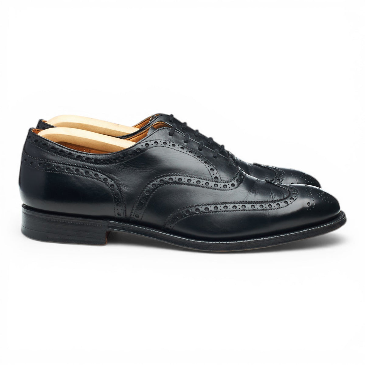 'Chetwynd' Black Leather Oxford Brogues UK 7 G