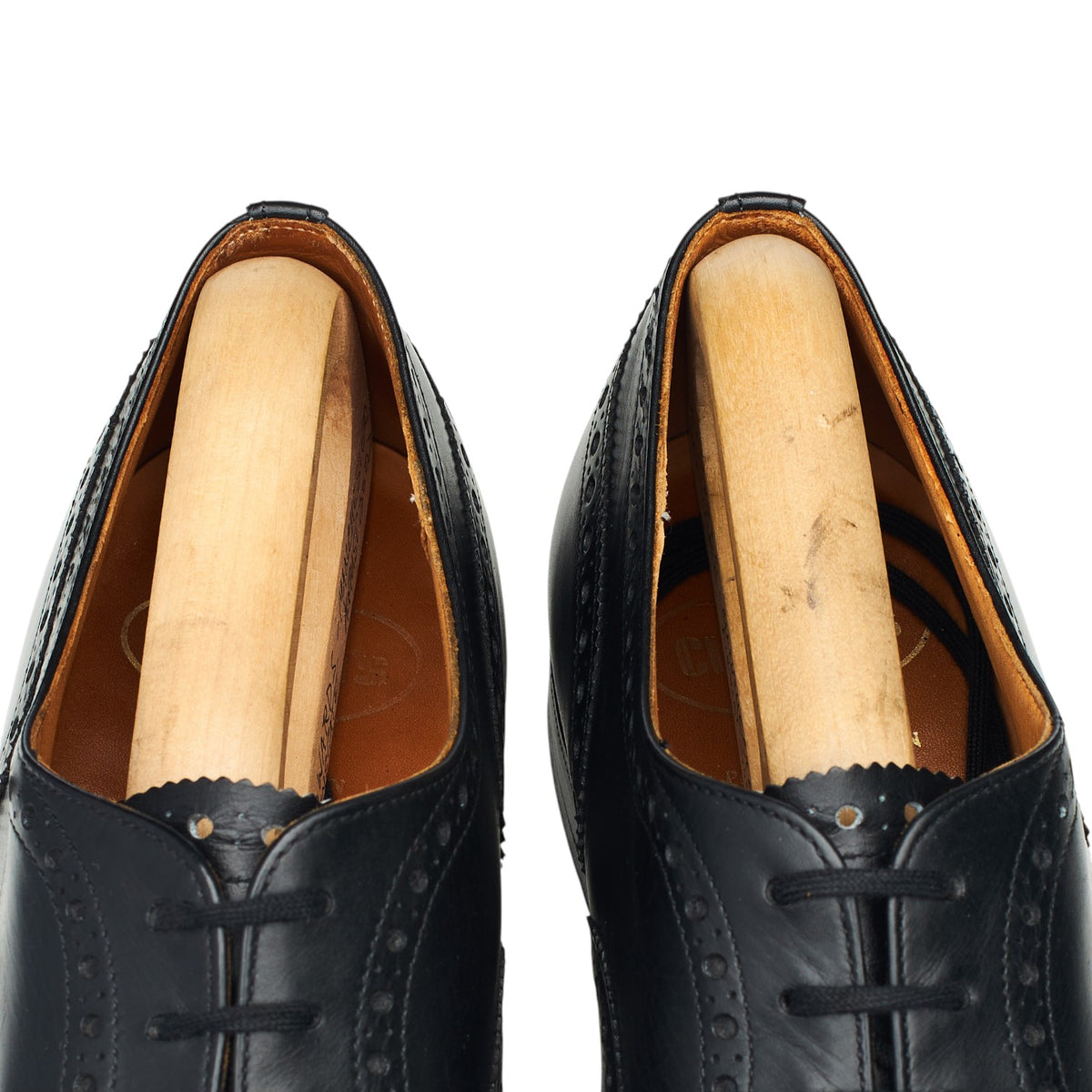 'Chetwynd' Black Leather Oxford Brogues UK 7 G