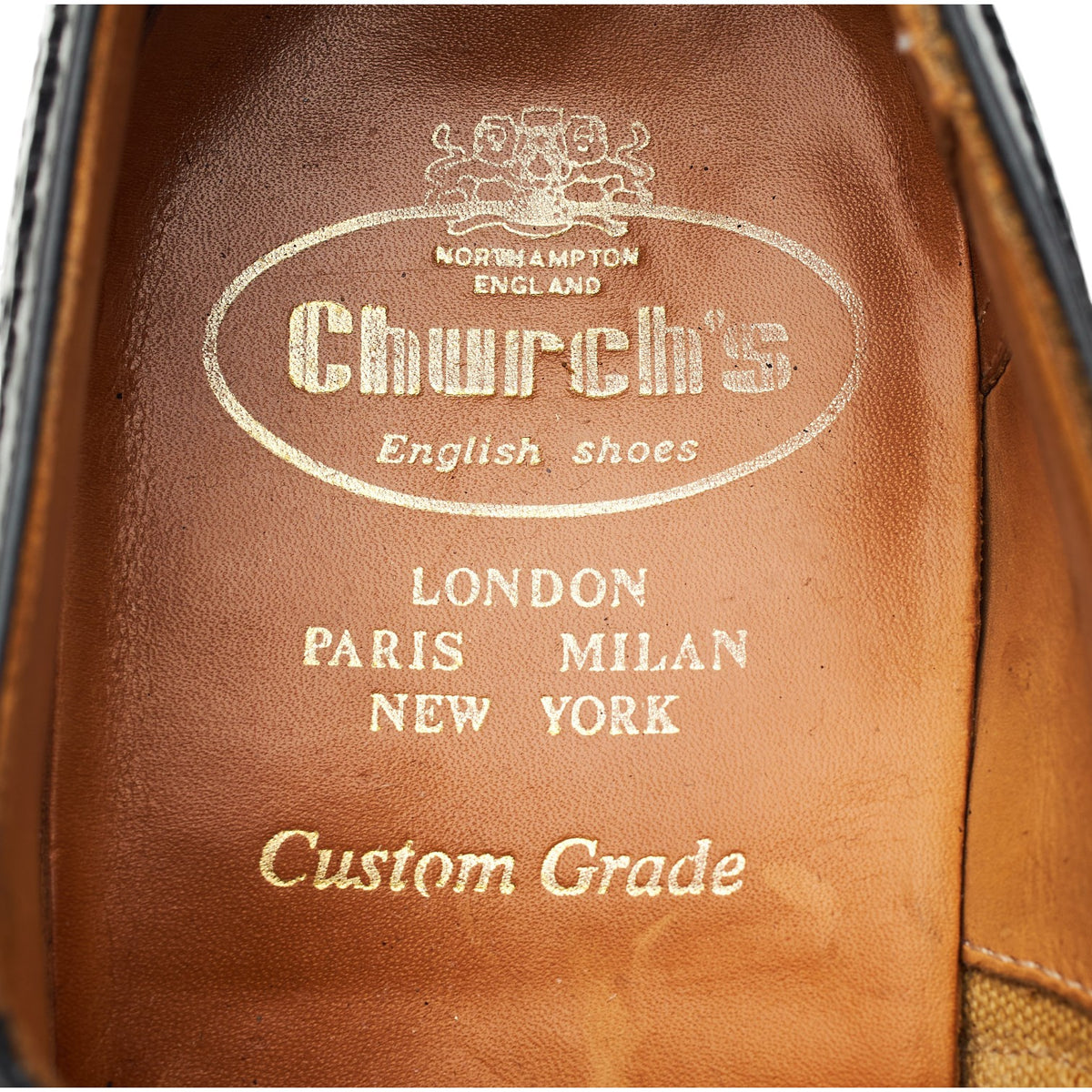 'Chetwynd' Black Leather Oxford Brogues UK 7 G