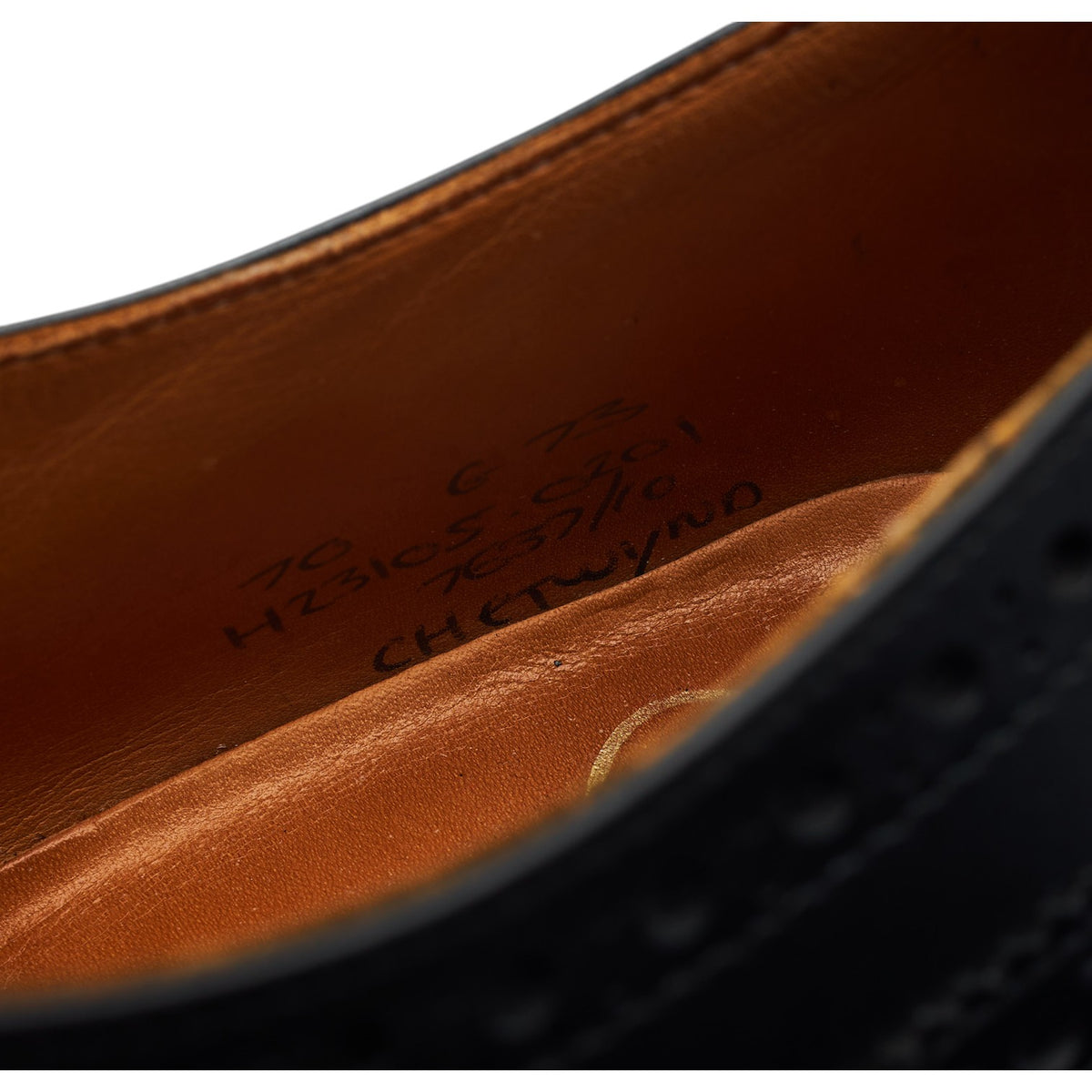 'Chetwynd' Black Leather Oxford Brogues UK 7 G