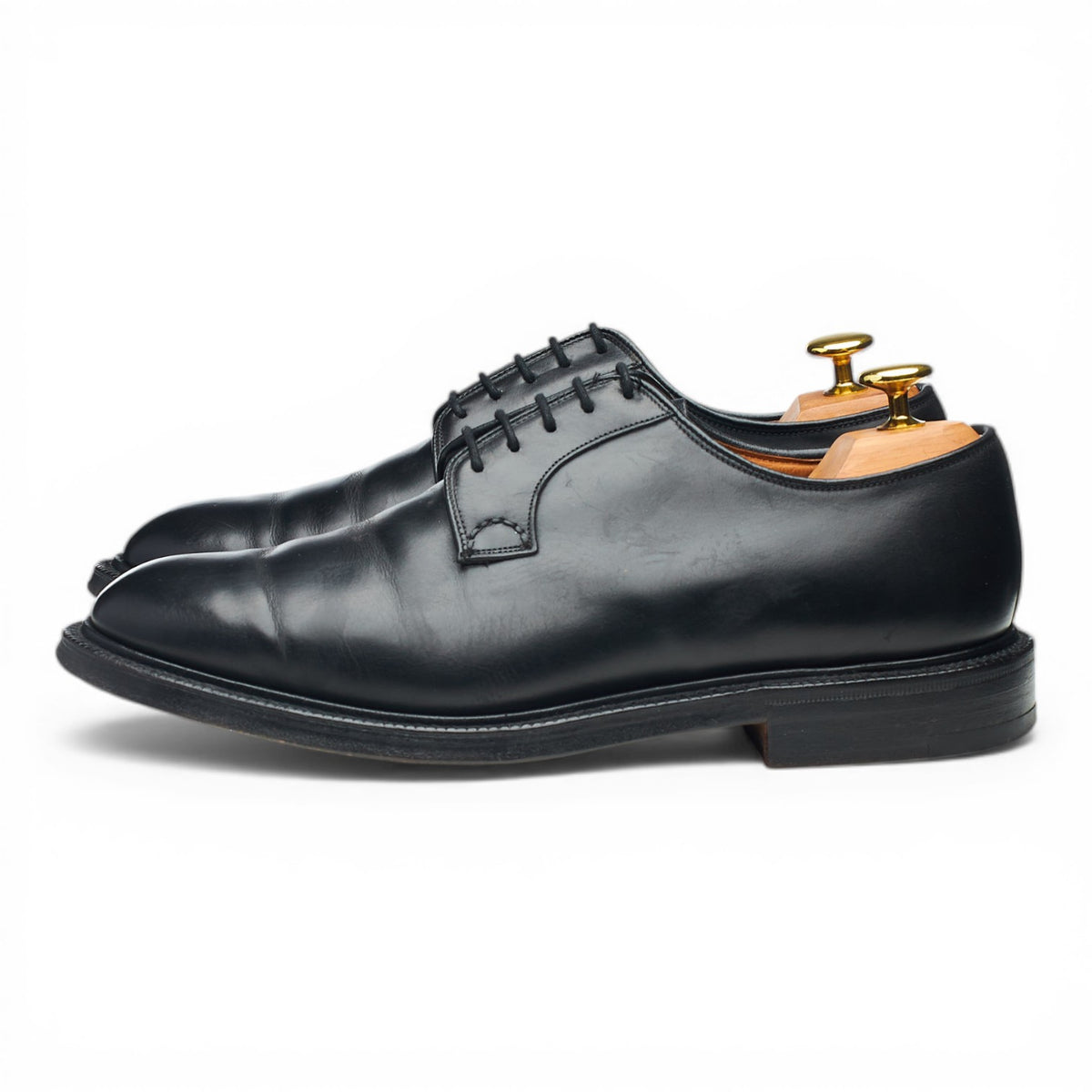 'Stratton' Black Leather Derby UK 8 G