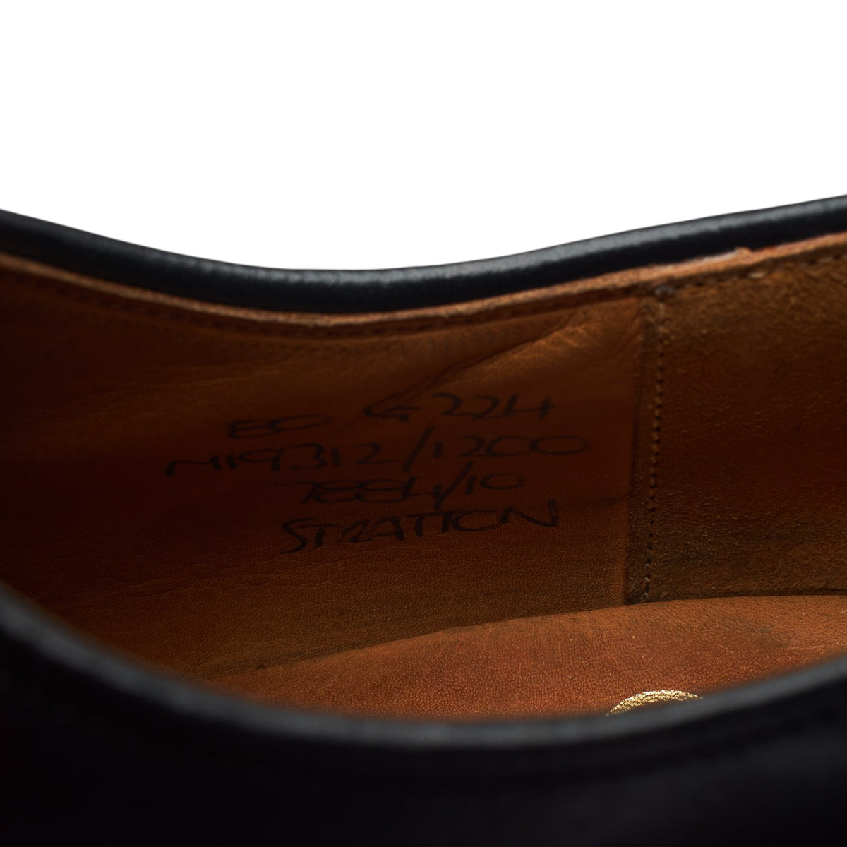 'Stratton' Black Leather Derby UK 8 G