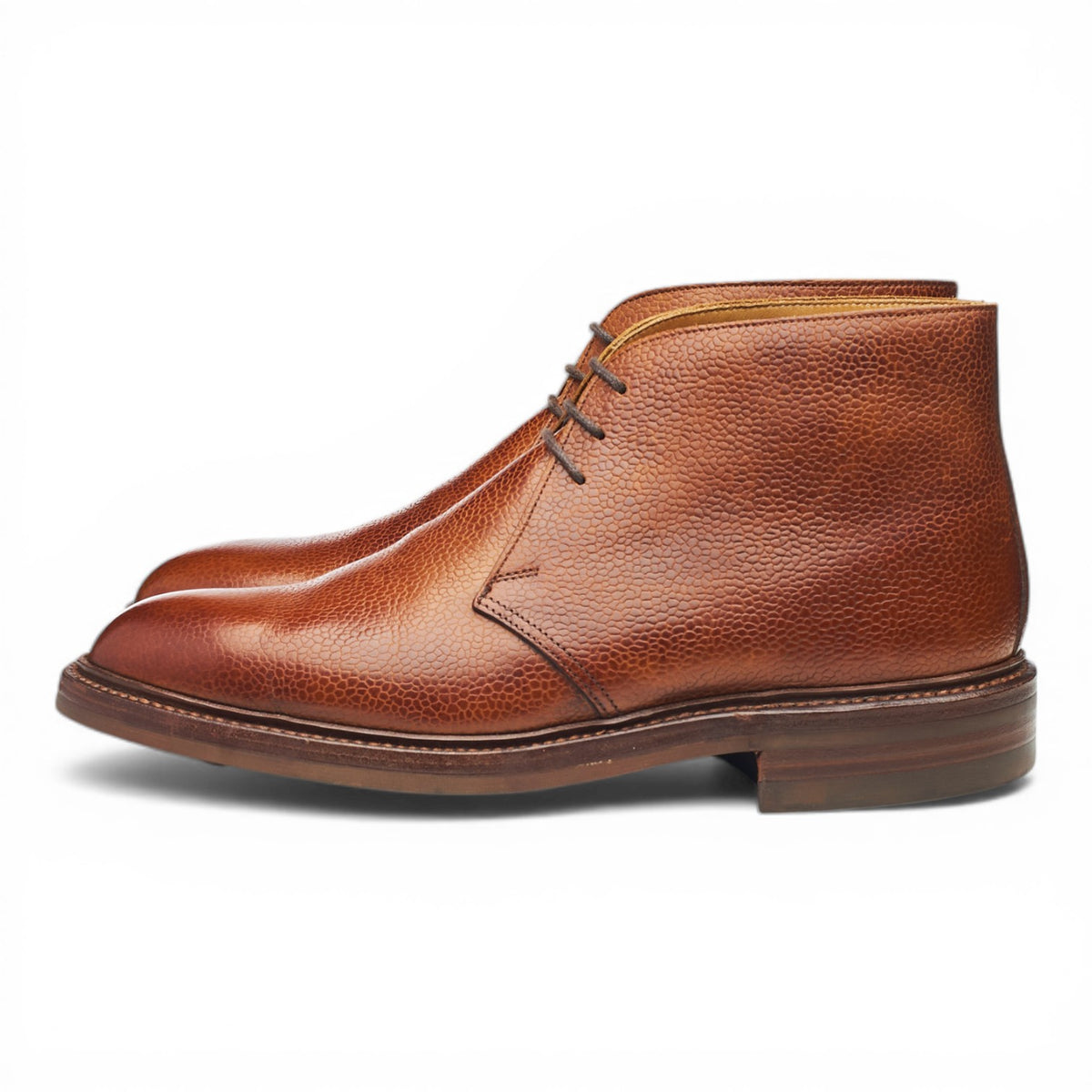 'Chepstow' Tan Brown Grain Leather Chukka Boot UK 6 E