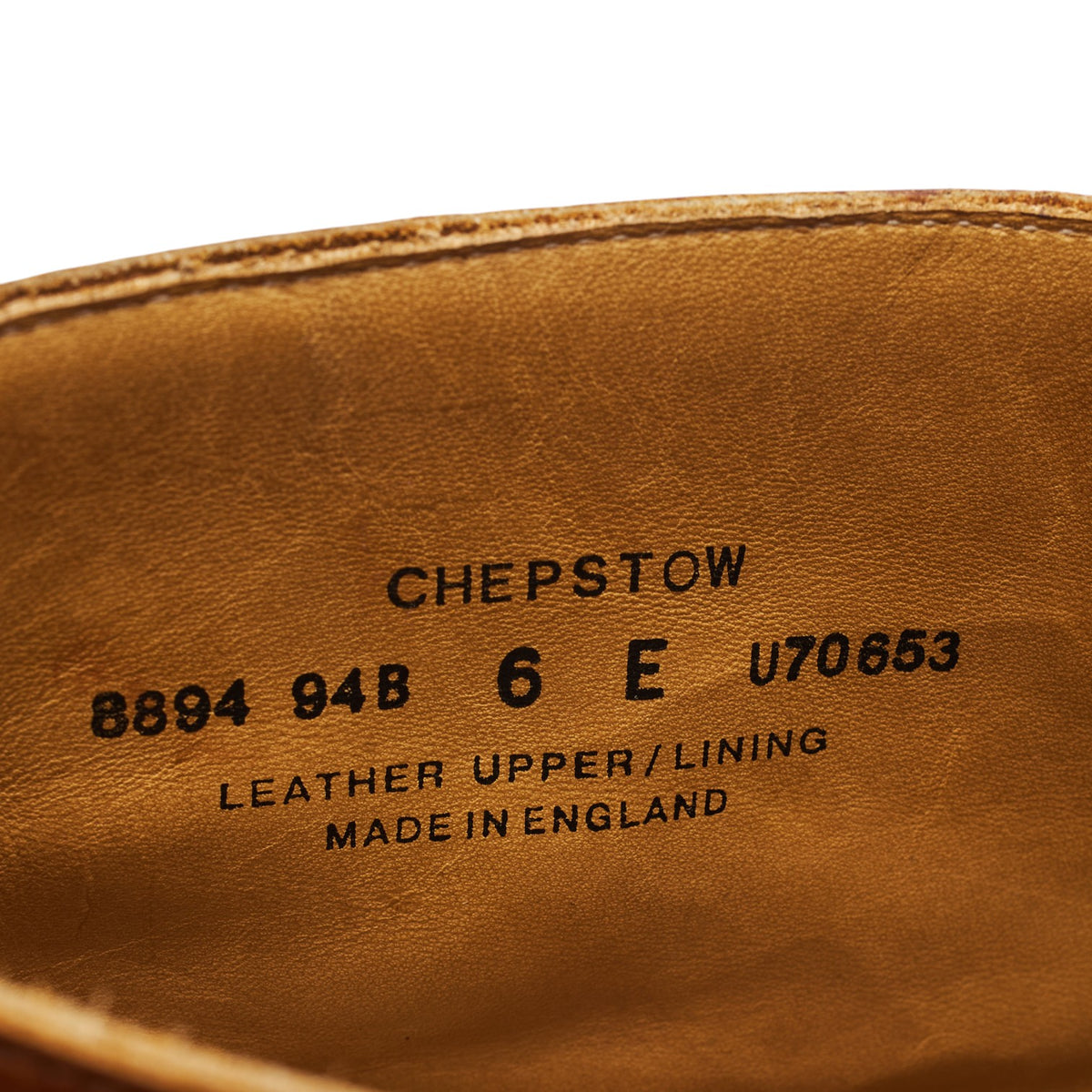 'Chepstow' Tan Brown Grain Leather Chukka Boot UK 6 E