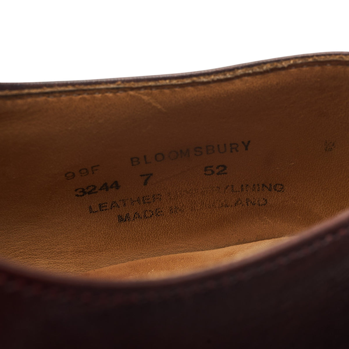 'Bloomsbury' Dark Brown Leather Oxford UK 7 F