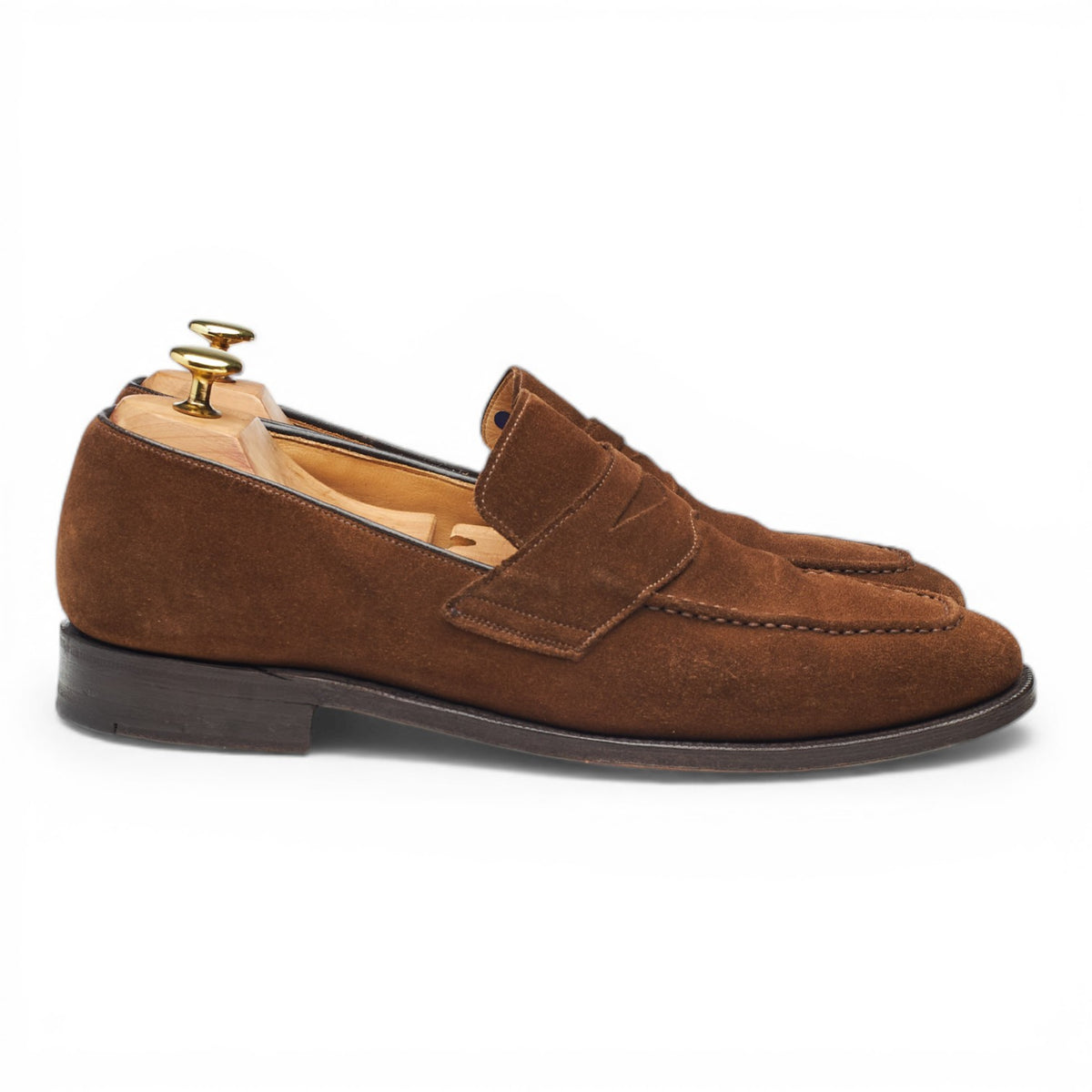 'Hertford' Brown Suede Loafers UK 8.5 F