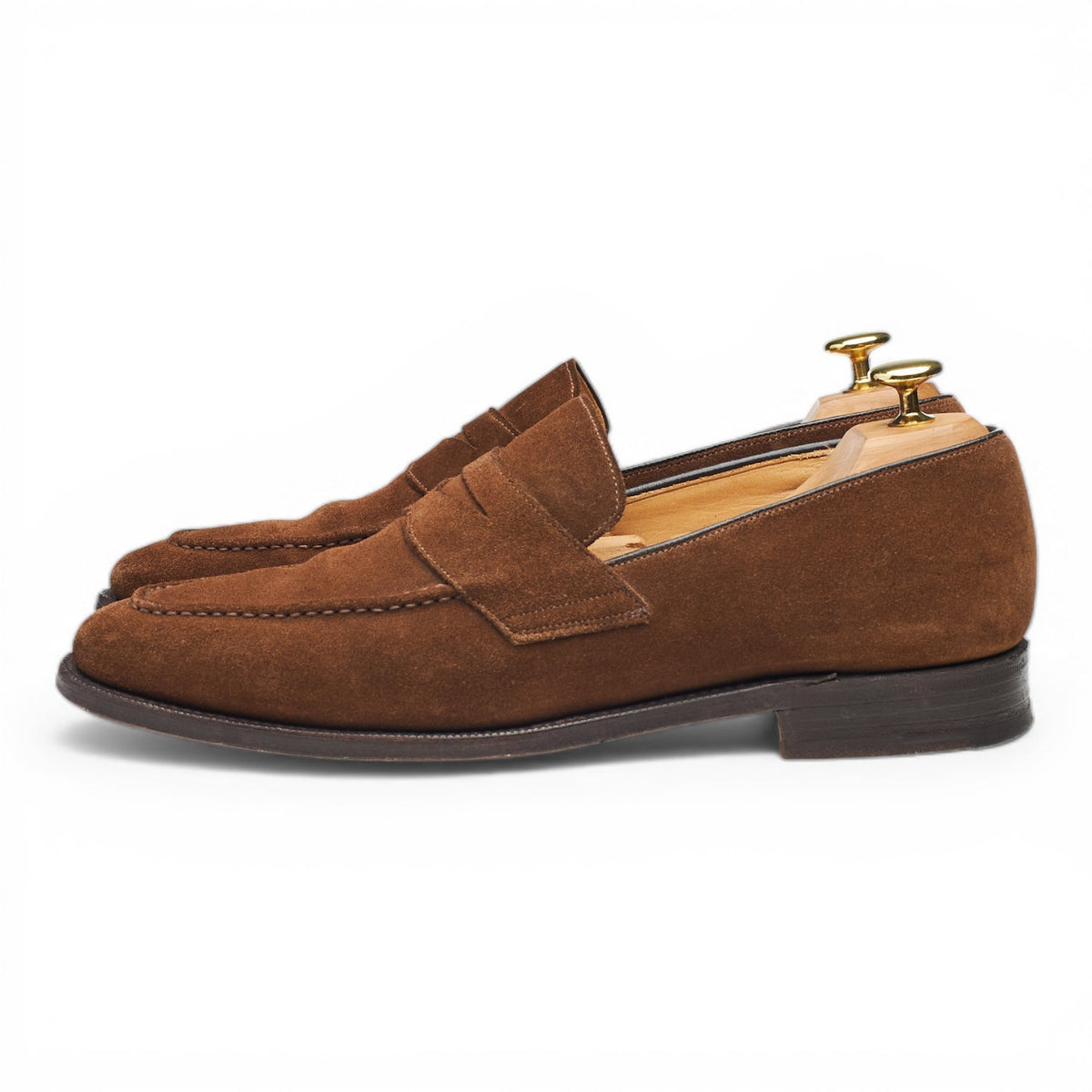 'Hertford' Brown Suede Loafers UK 8.5 F