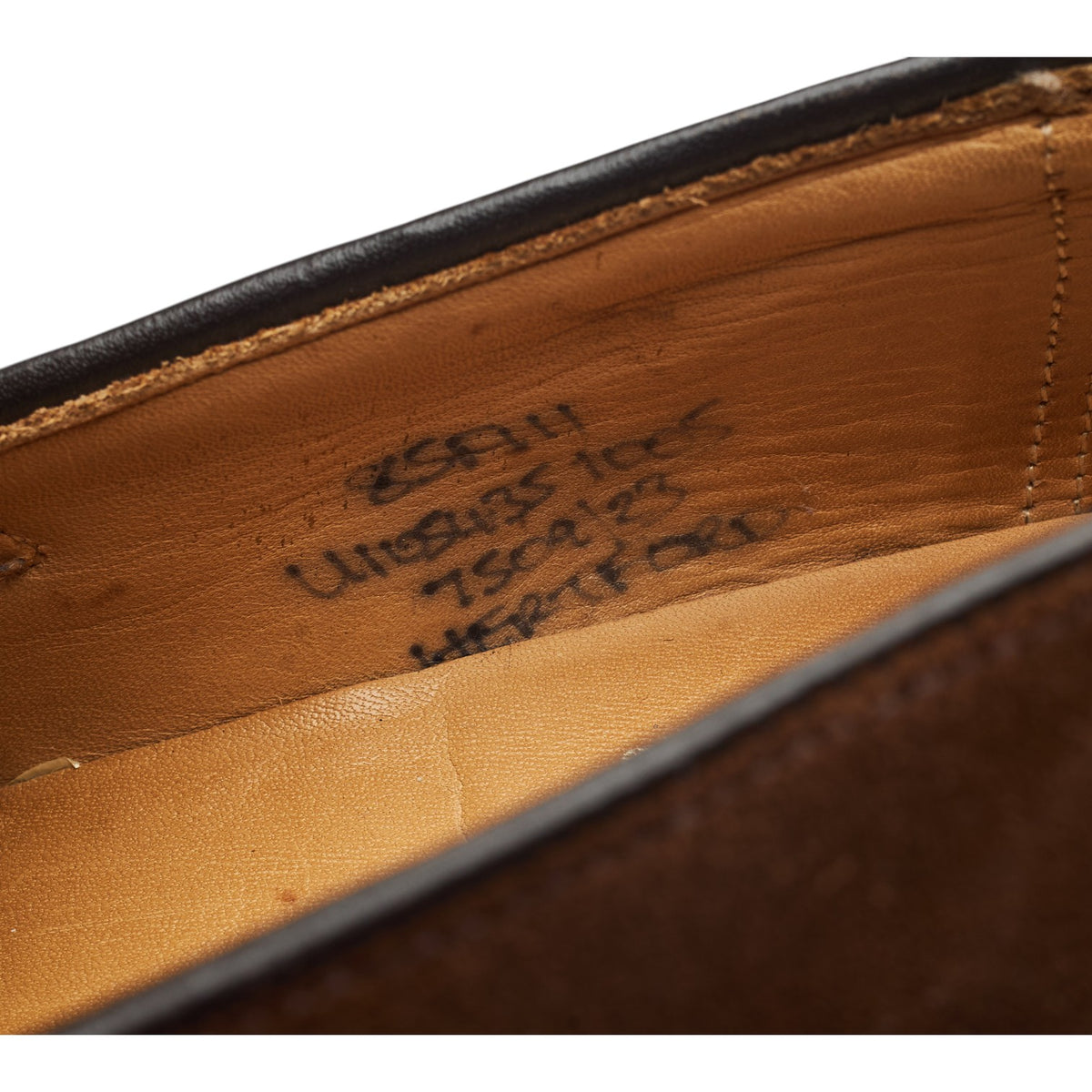 'Hertford' Brown Suede Loafers UK 8.5 F