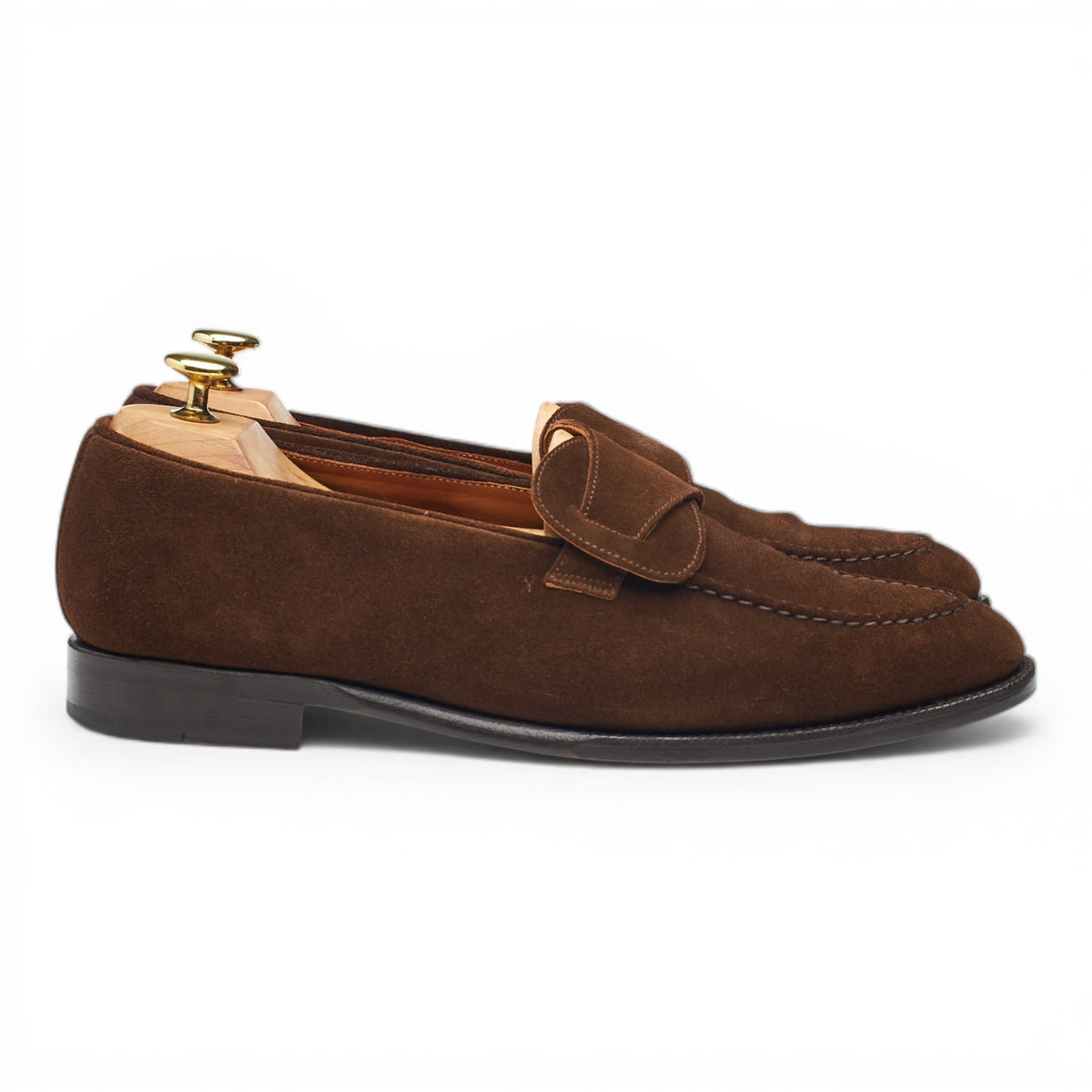 'Hawthorne' Brown Suede Butterfly Loafers UK 8 E
