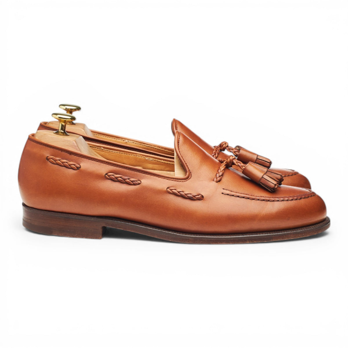 'Langham' Tan Brown Tassel Loafer UK 8 EX