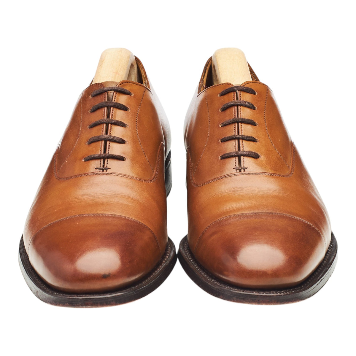 'Consul' Tan Brown Leather Oxford UK 7.5 G