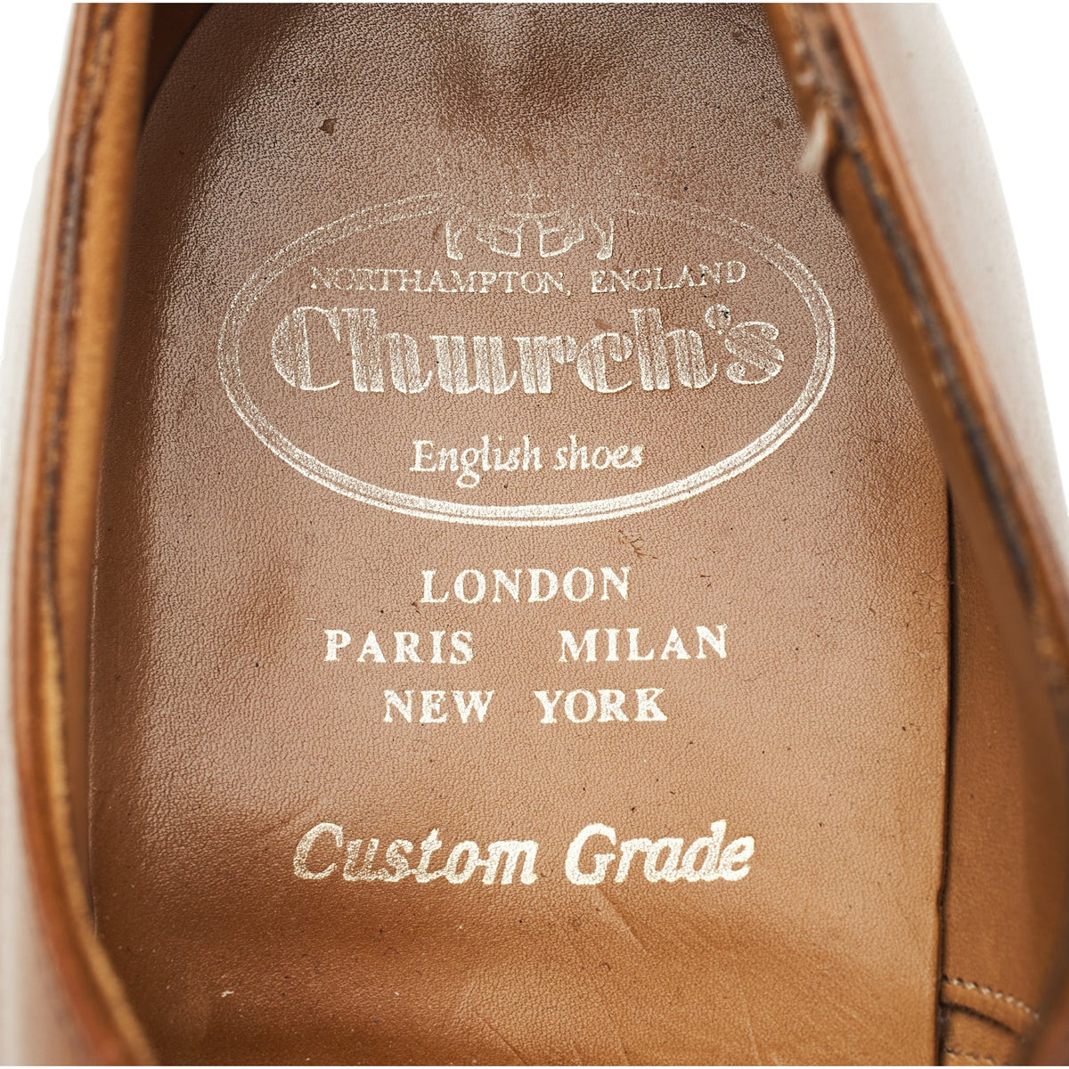 'Consul' Tan Brown Leather Oxford UK 7.5 G