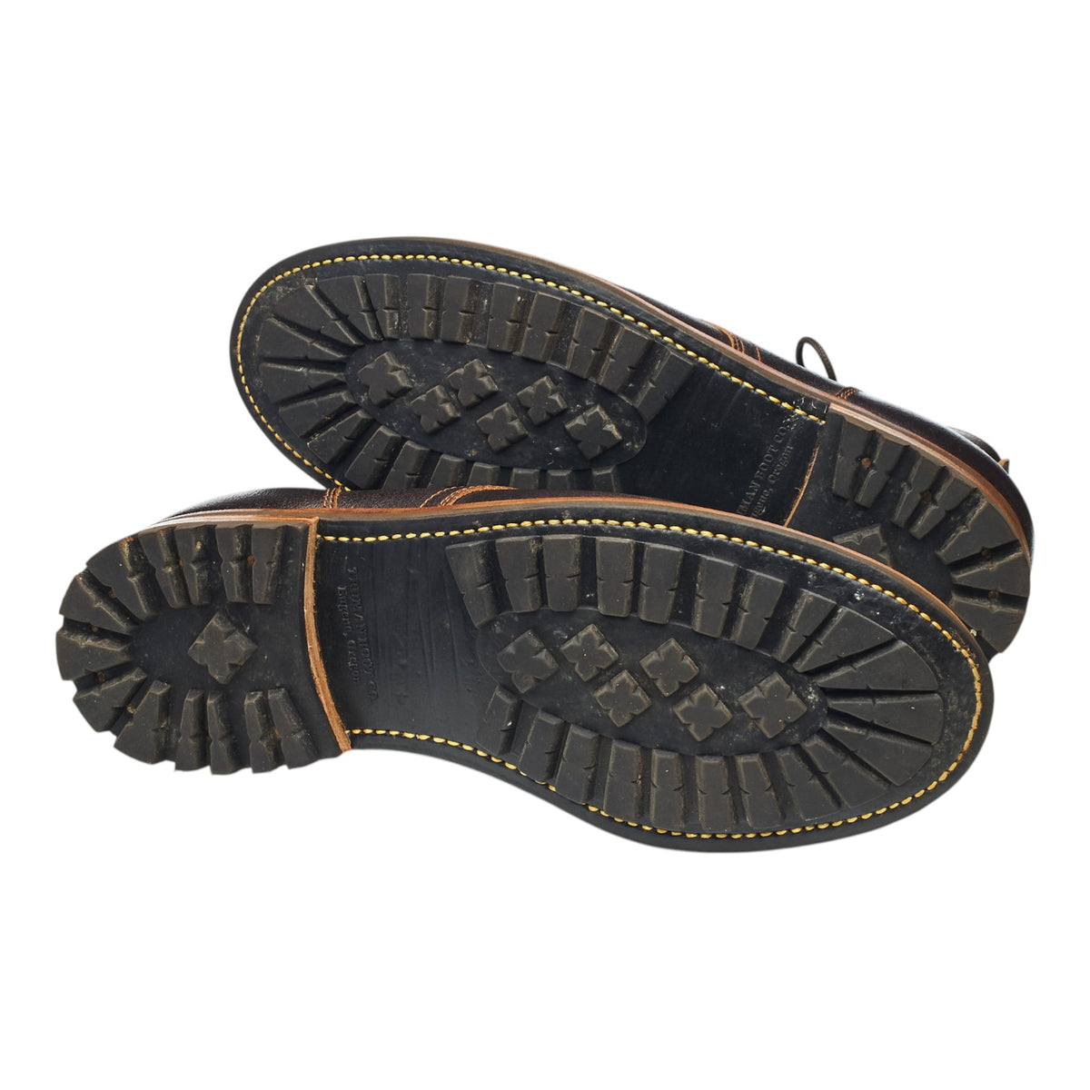 Dark Brown Waxed Leather Boots UK 11.5 US 12 D