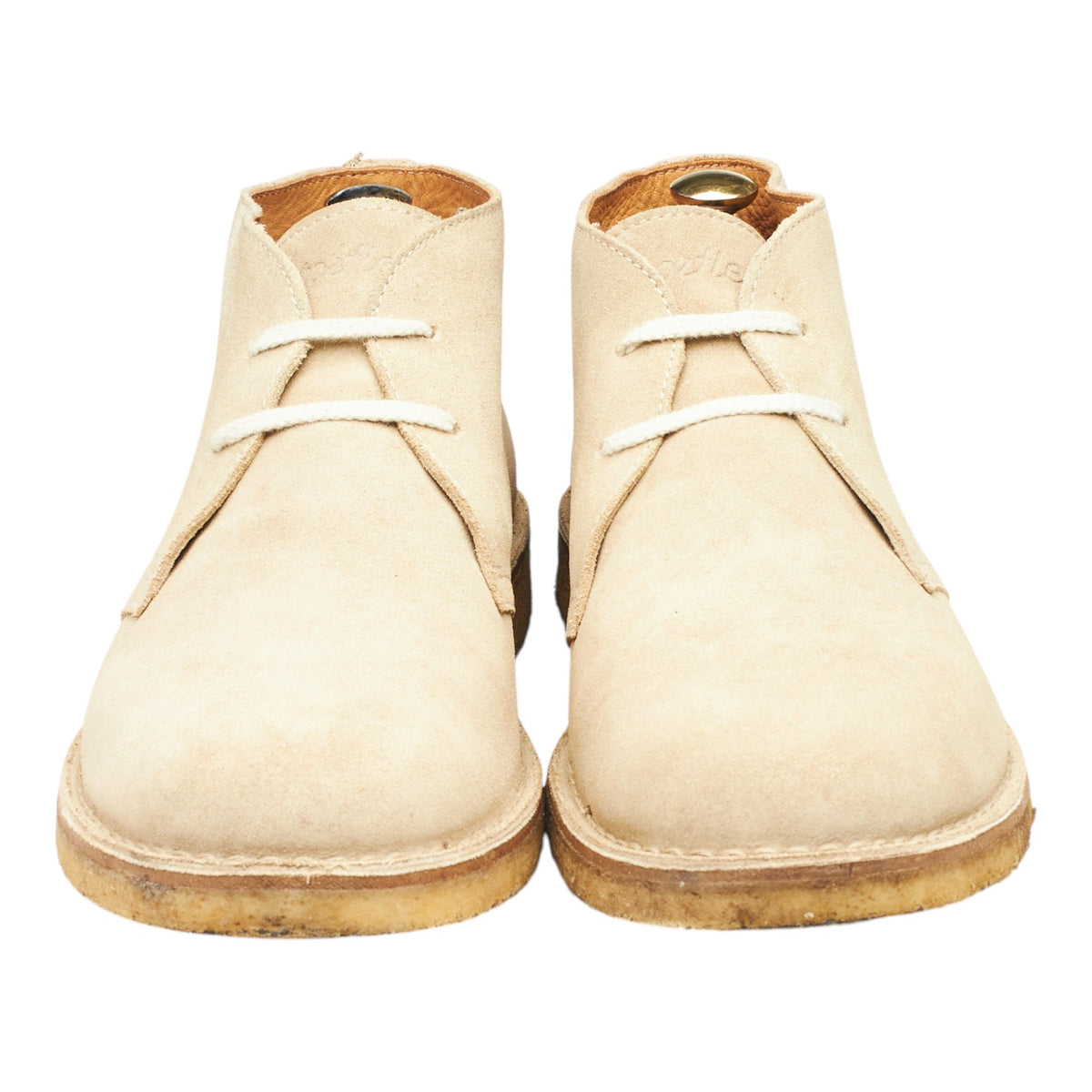 'Greenflex' Ecru Beige Suede Chukka Boots UK 10 EU 44