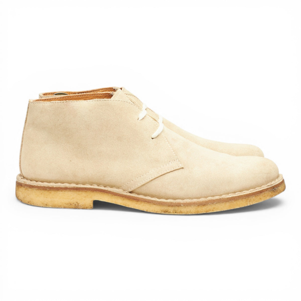 'Greenflex' Ecru Beige Suede Chukka Boots UK 10 EU 44